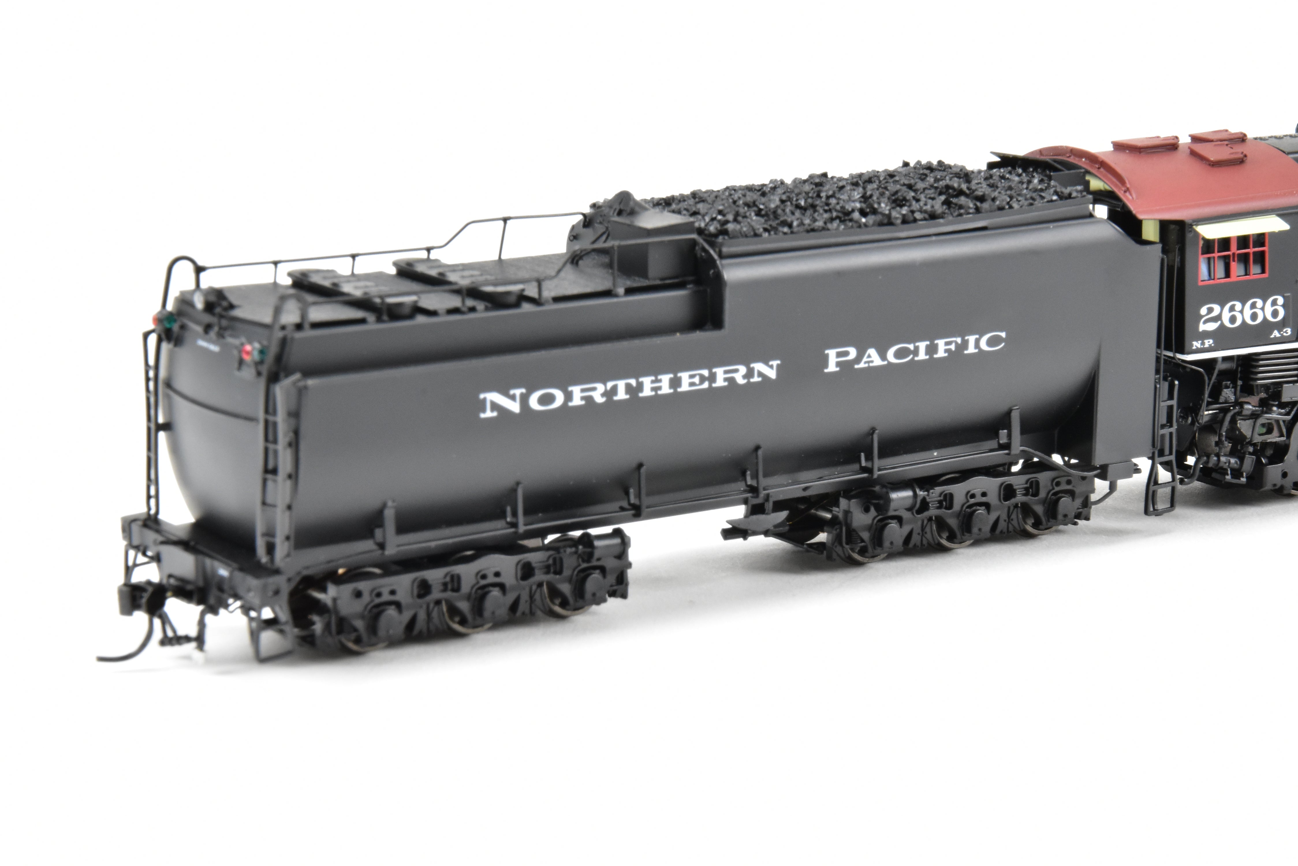HO Scale Brass Hybrid Model Train by BLI - Broadway Limited Imports, NP - Northern Pacific A - 3 4 - 8 - 4 FP #2666 with Smoke and Paragon 4 Sound for Both DC and DCC Layouts