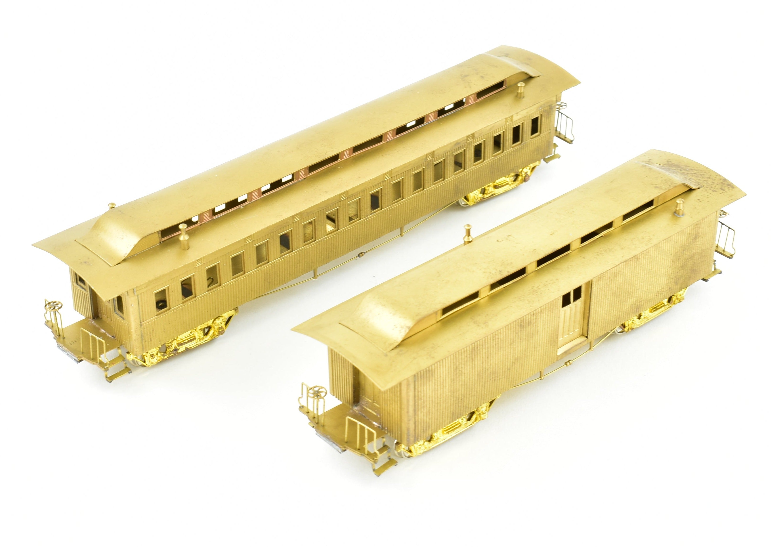 HO Scale Brass Gem Models Collectible Central Pacific Promontory Two - Car Set for Model Train Enthusiasts