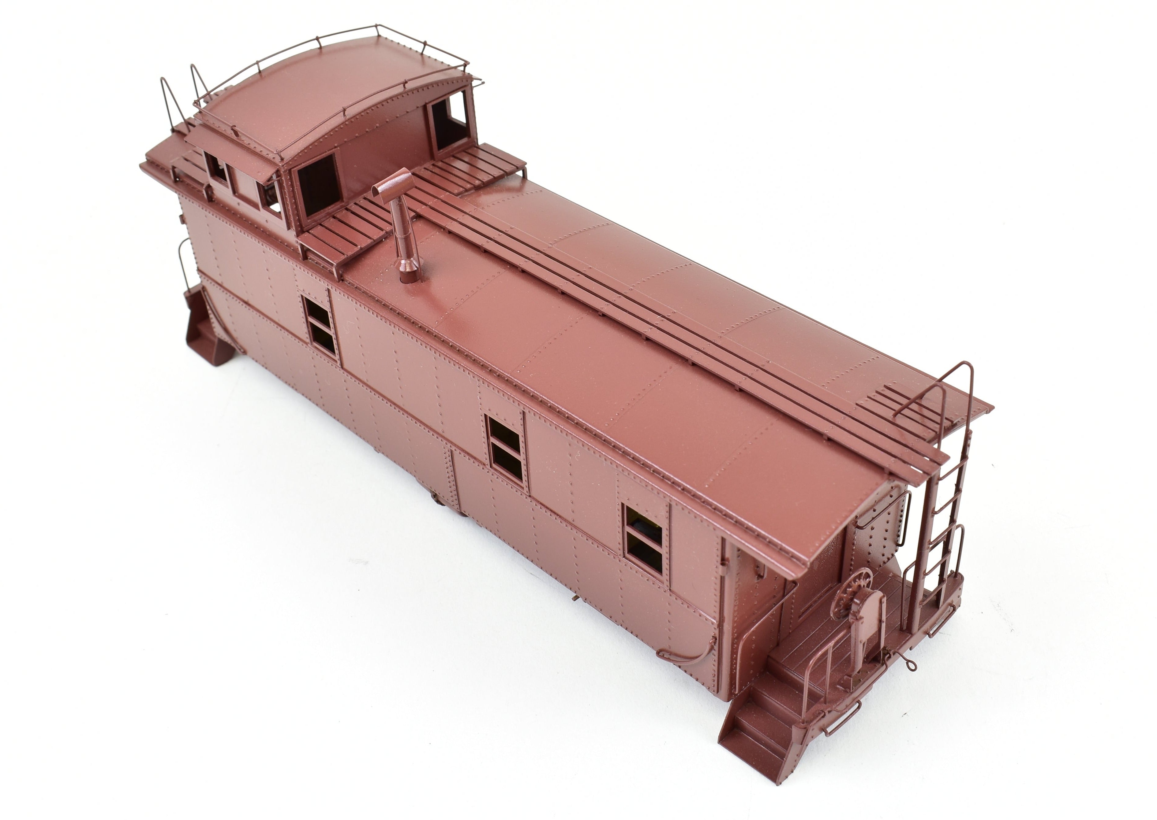 O Scale Brass Sunset Models ATSF - Santa Fe #1951 Steel Caboose, Partial Paint, No Trucks, As-Is