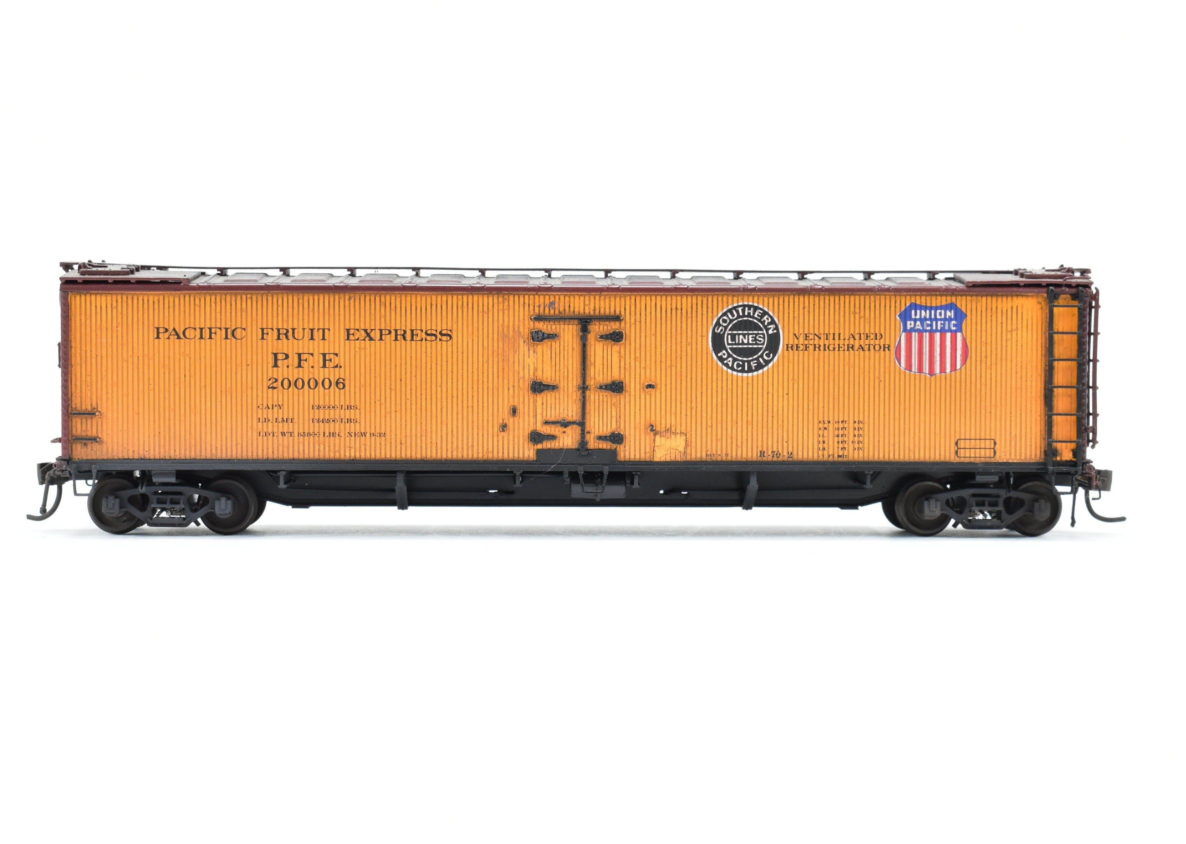 HO Brass Precision Scale Co. 52' R-70-2 Ice Refrigerator Car FP 200006 Weathered