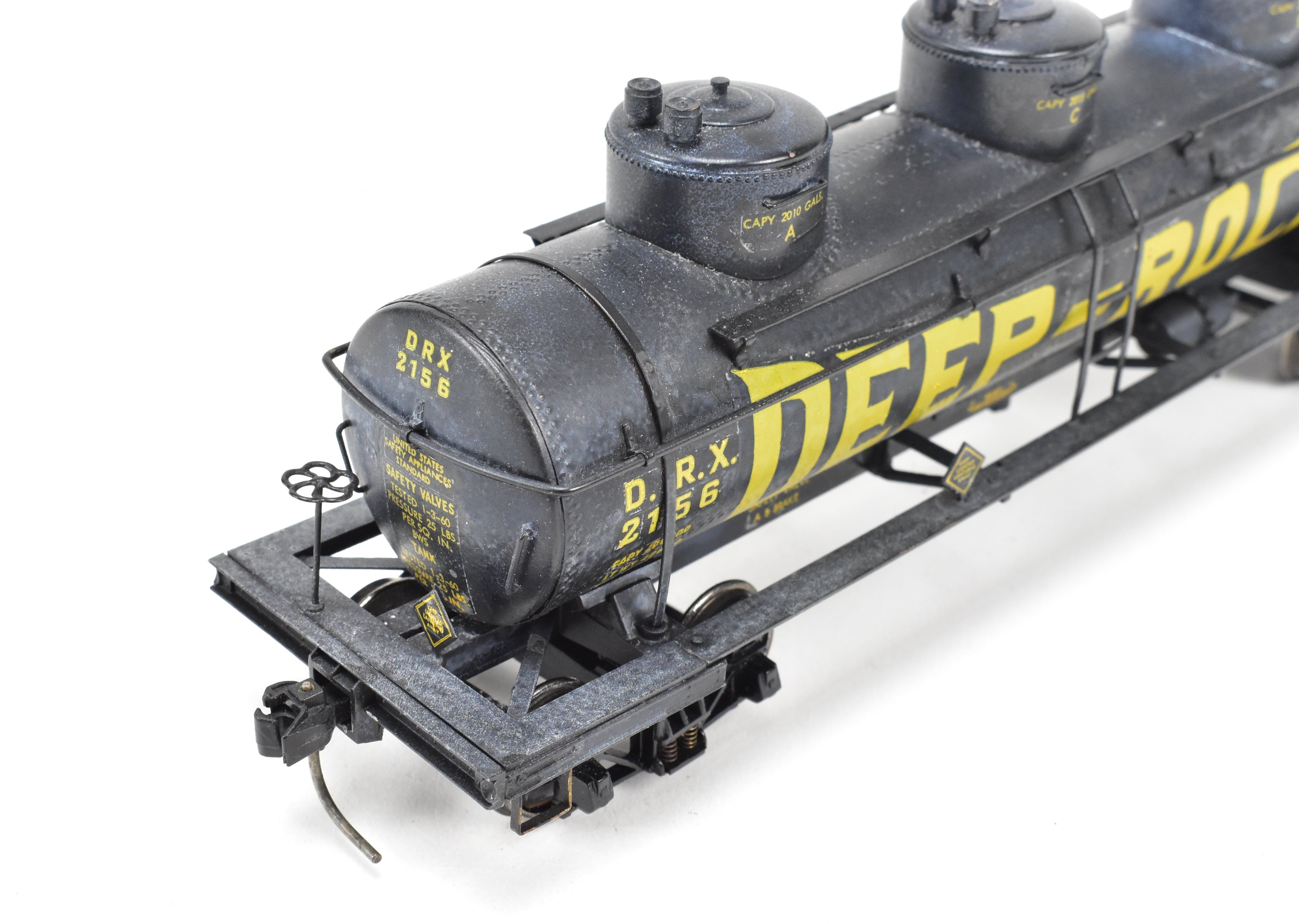 O Scale Brass Deep Rock 3 - Dome Tank Car with Kadee Couplers, No Original Box