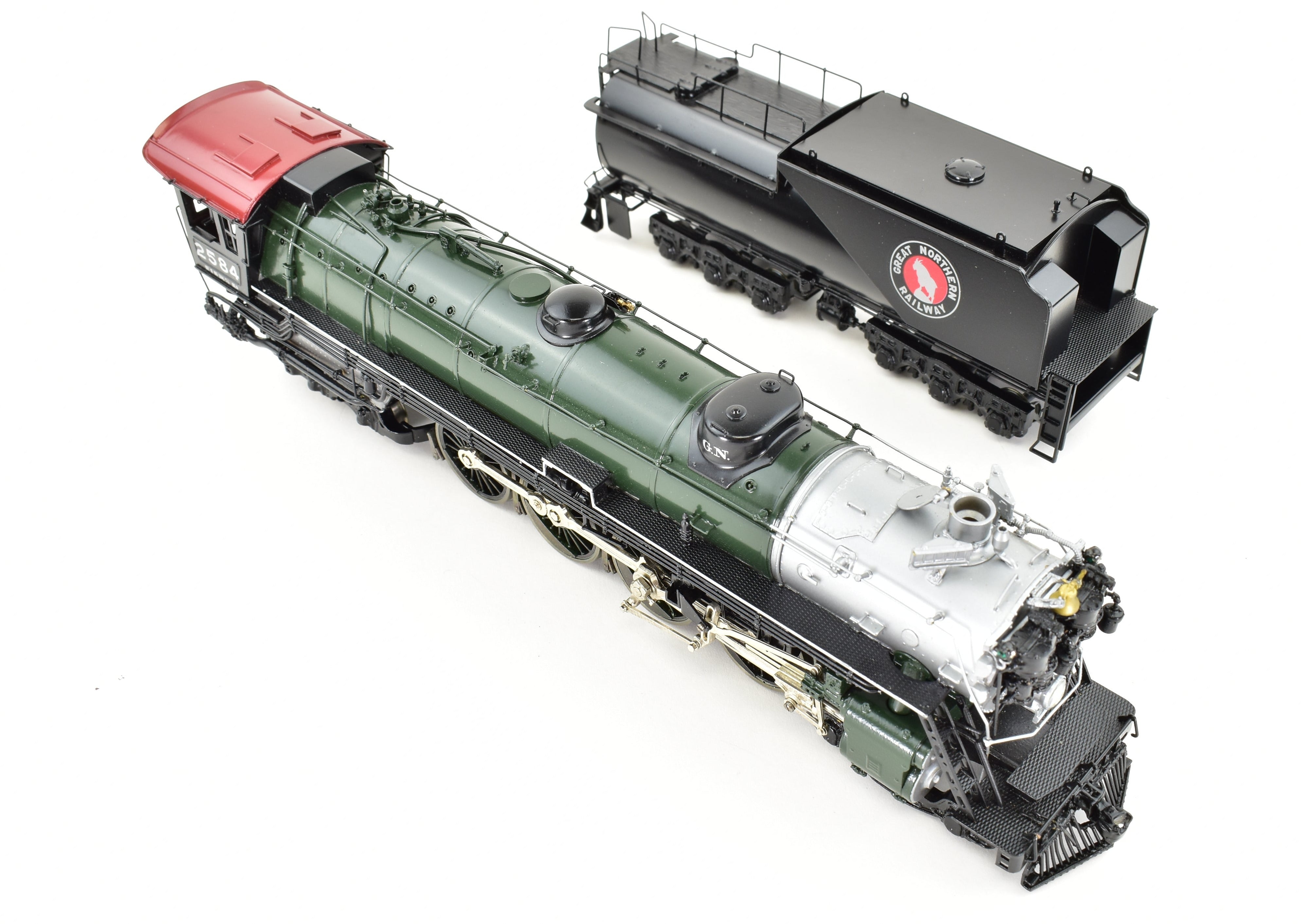 Rare 1987 HO Brass GN - Great Northern 4-8-4 Class S-2 Factory Painted Crown Model