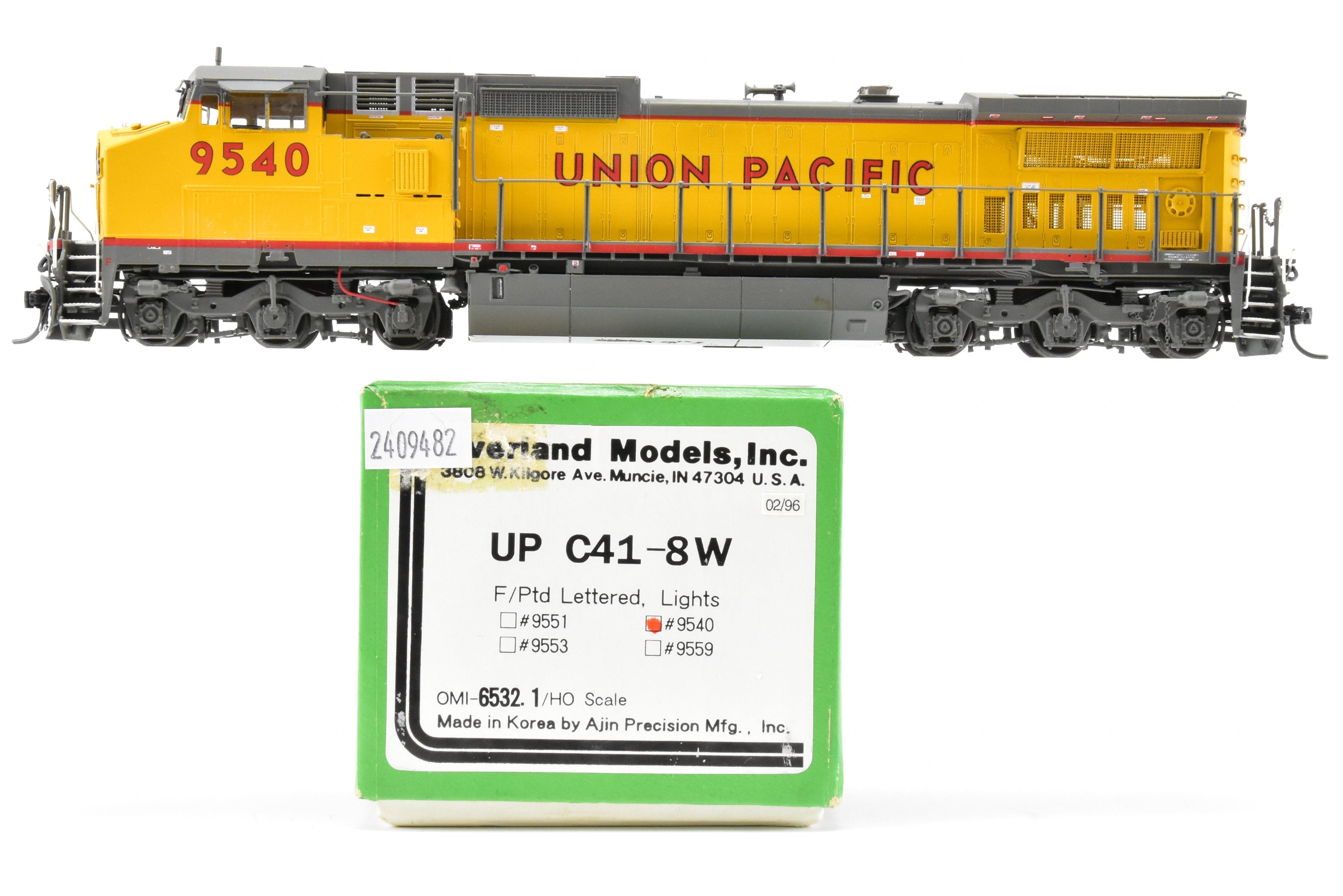 HO Brass OMI Union Pacific GE C41-8W FP #9540 with Lights
