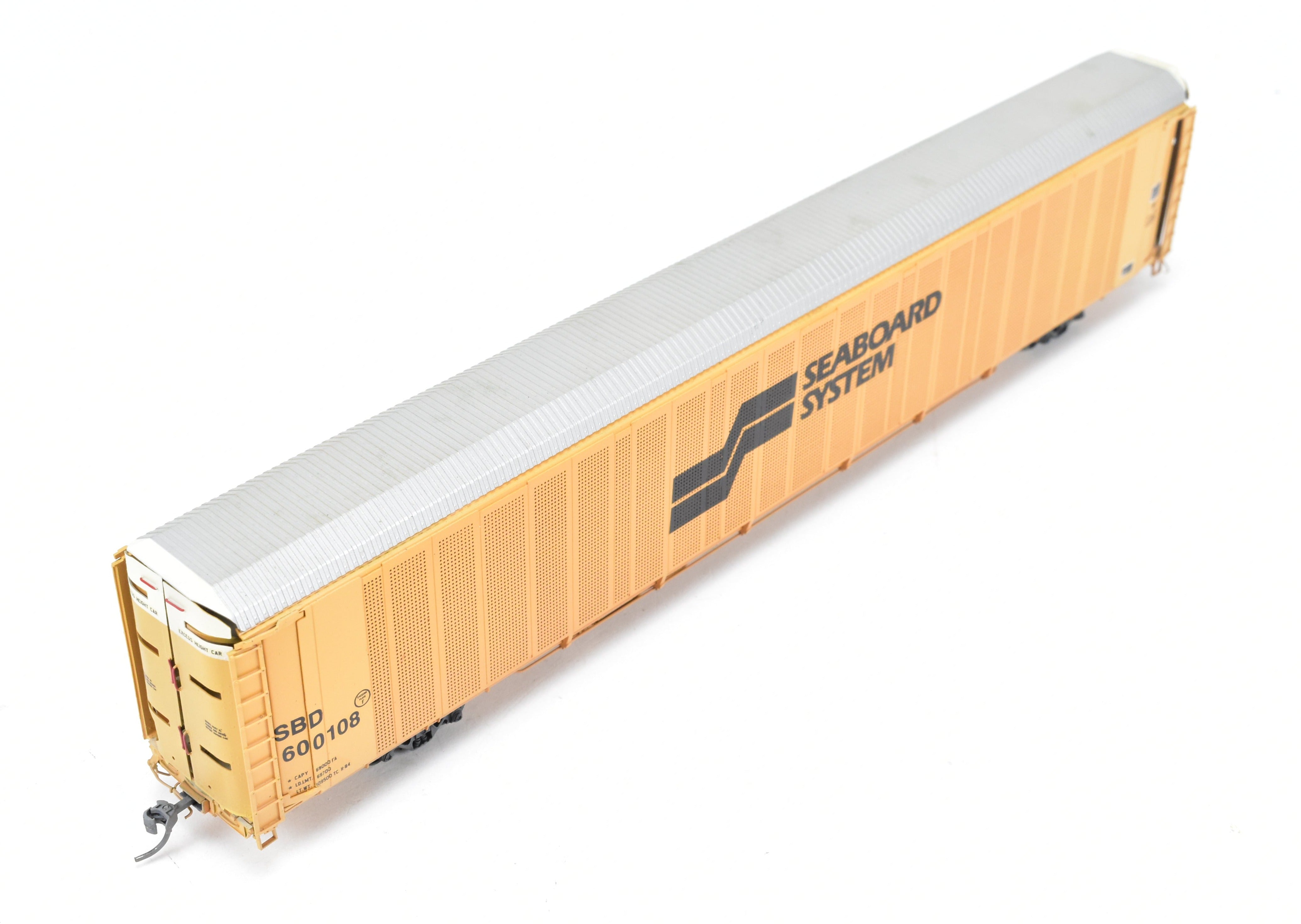 HO Brass OMI Overland Models Seaboard System Auto Rack No. 600108