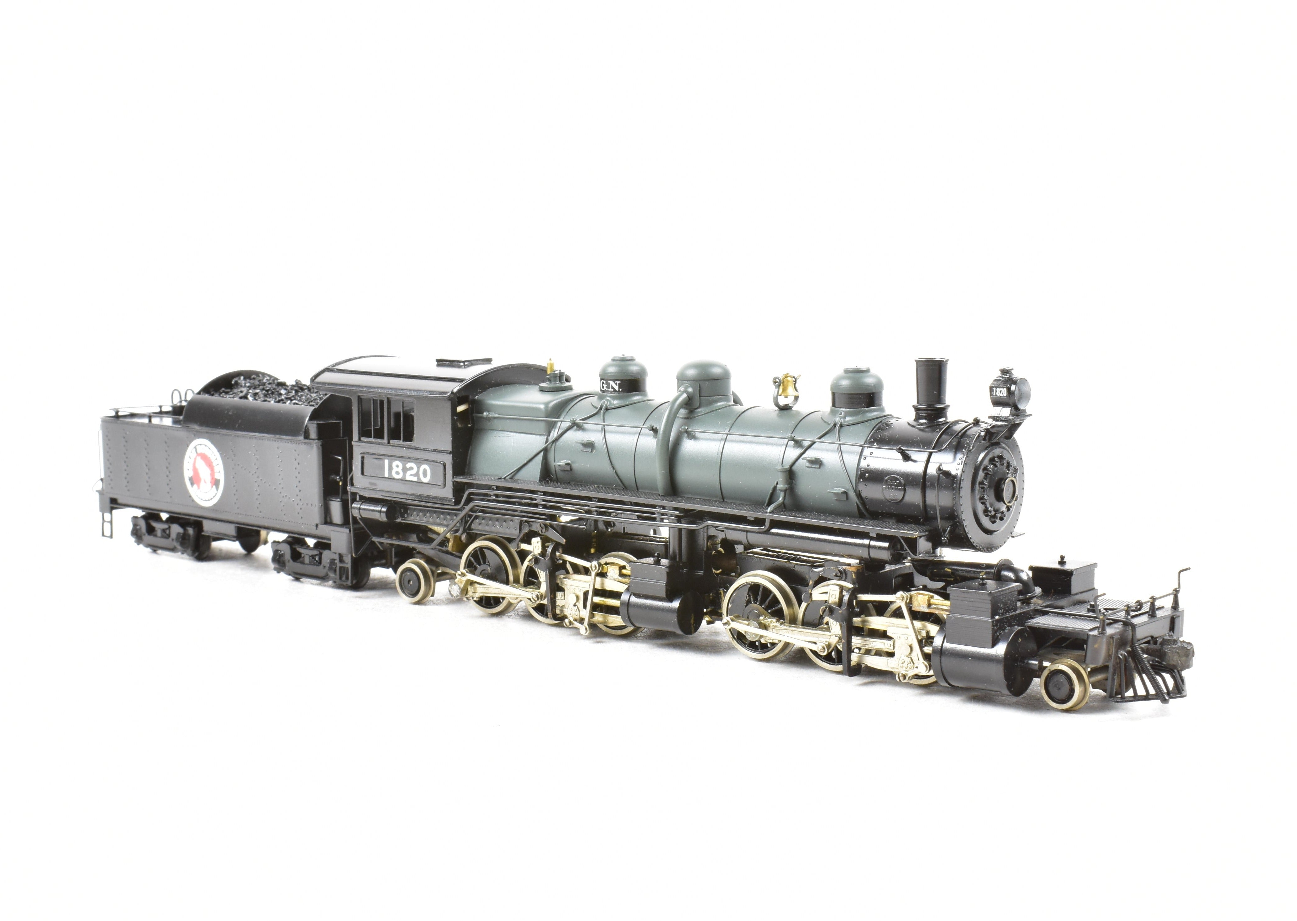 HO Scale Brass Model Train - PFM - United GN Great Northern L - 2 Class 2 - 6 - 6 - 2 Crown Model CP No. 1820 for Model Train Enthusiasts