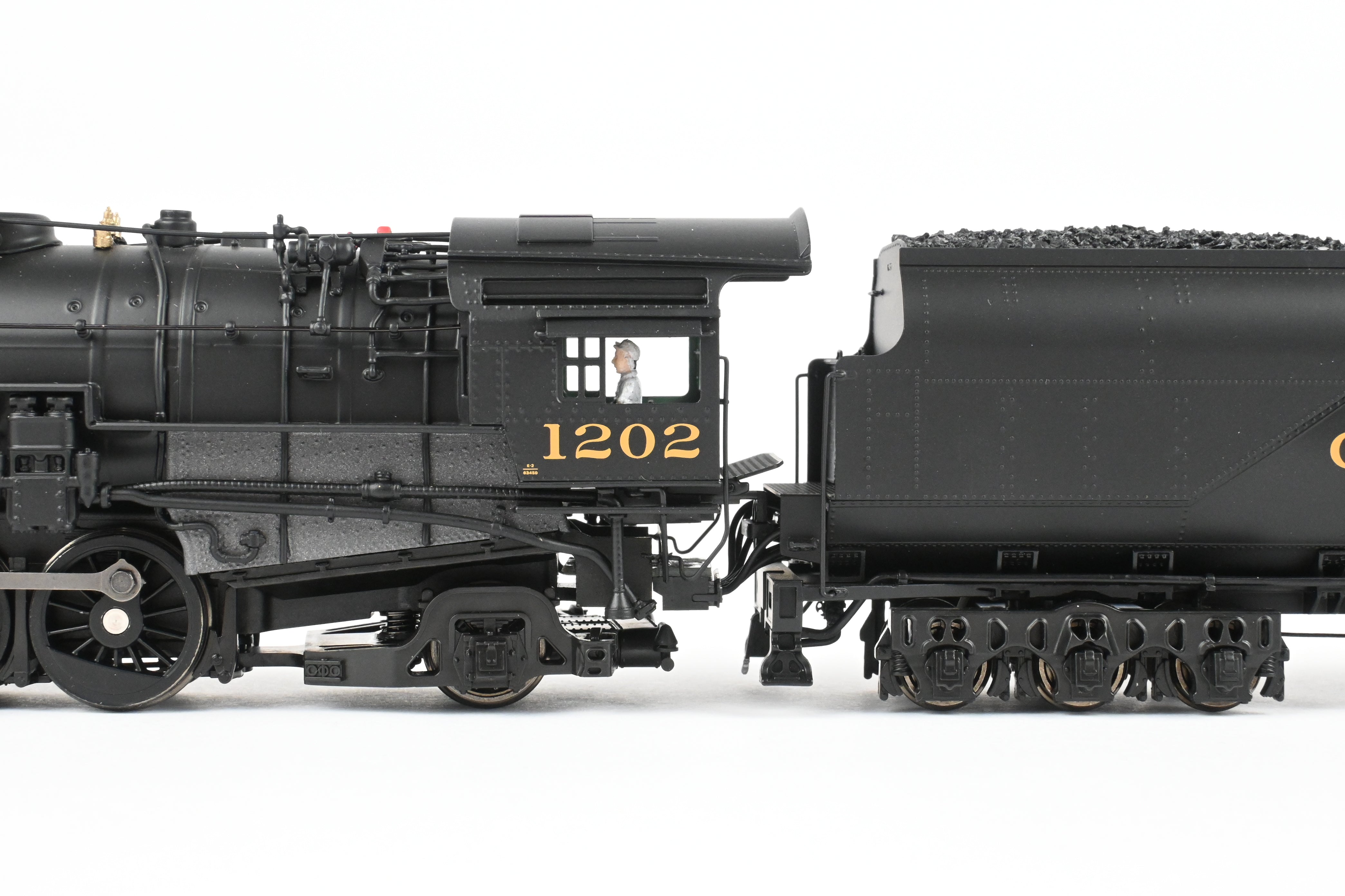 HO NEW Brass Hybrid C&O K-2 2-8-2 Mikado #1202 w/ Smoke & Paragon 4 Sound