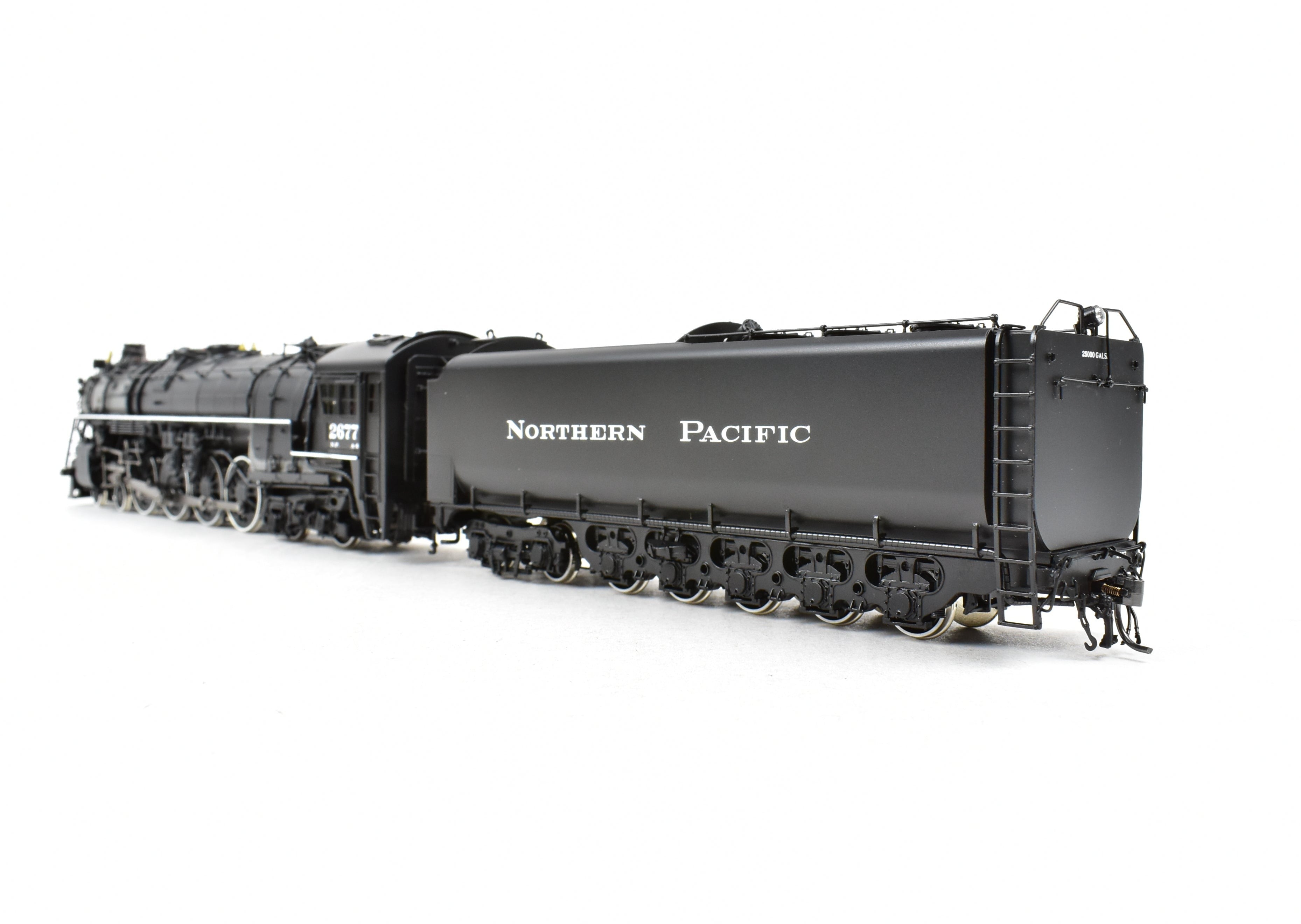 HO Scale Brass Model Train - Precision Scale Co. (PSC) Northern Pacific A-4 4-8-4 Northern FP Locomotive No. 2677