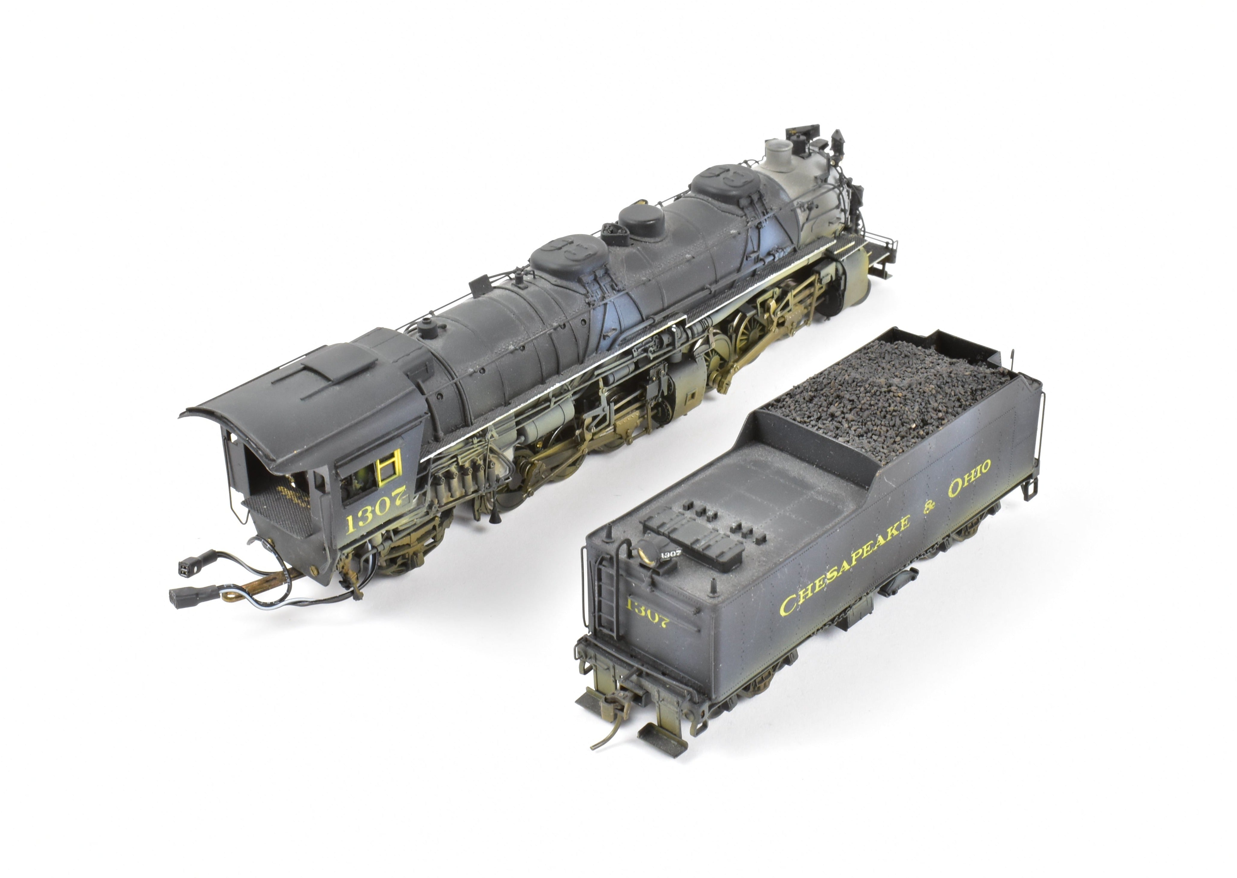 HO Brass PFM Chesapeake & Ohio 2-6-6-2 Mallet 1307 with DCC, Sound & Can Motor