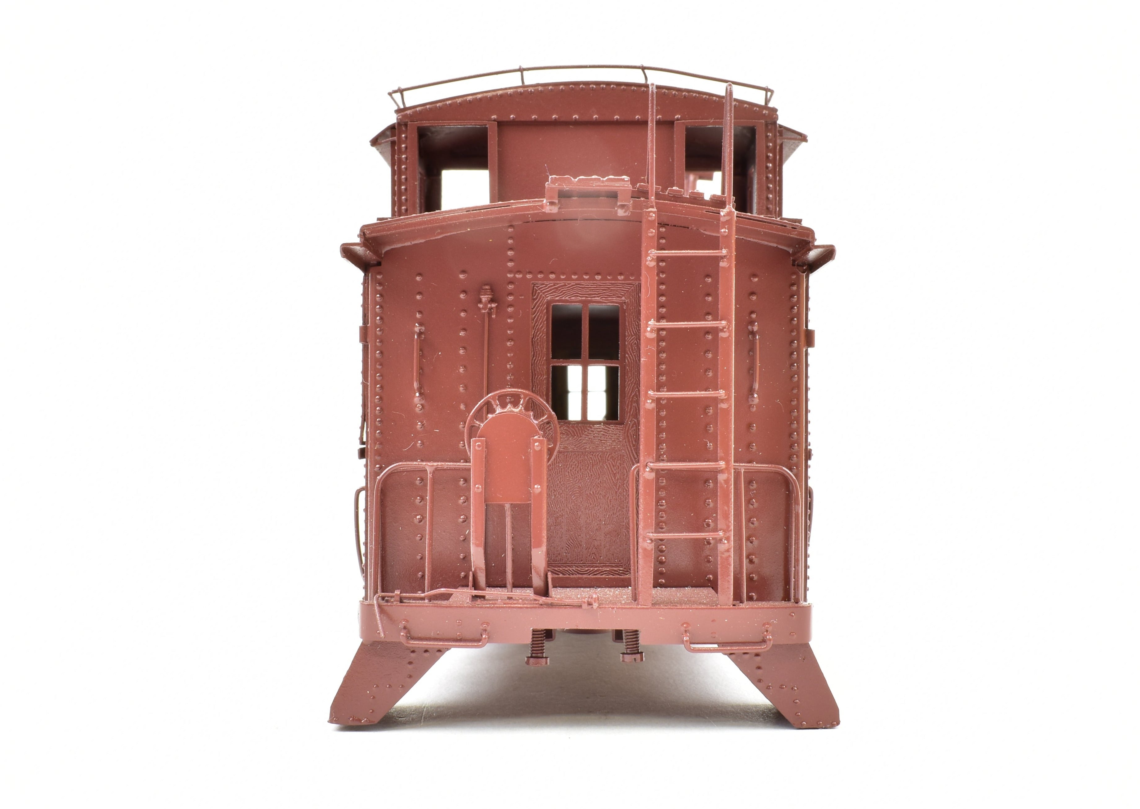 O Scale Brass Sunset Models ATSF - Santa Fe #1951 Steel Caboose, Partial Paint, No Trucks, As-Is