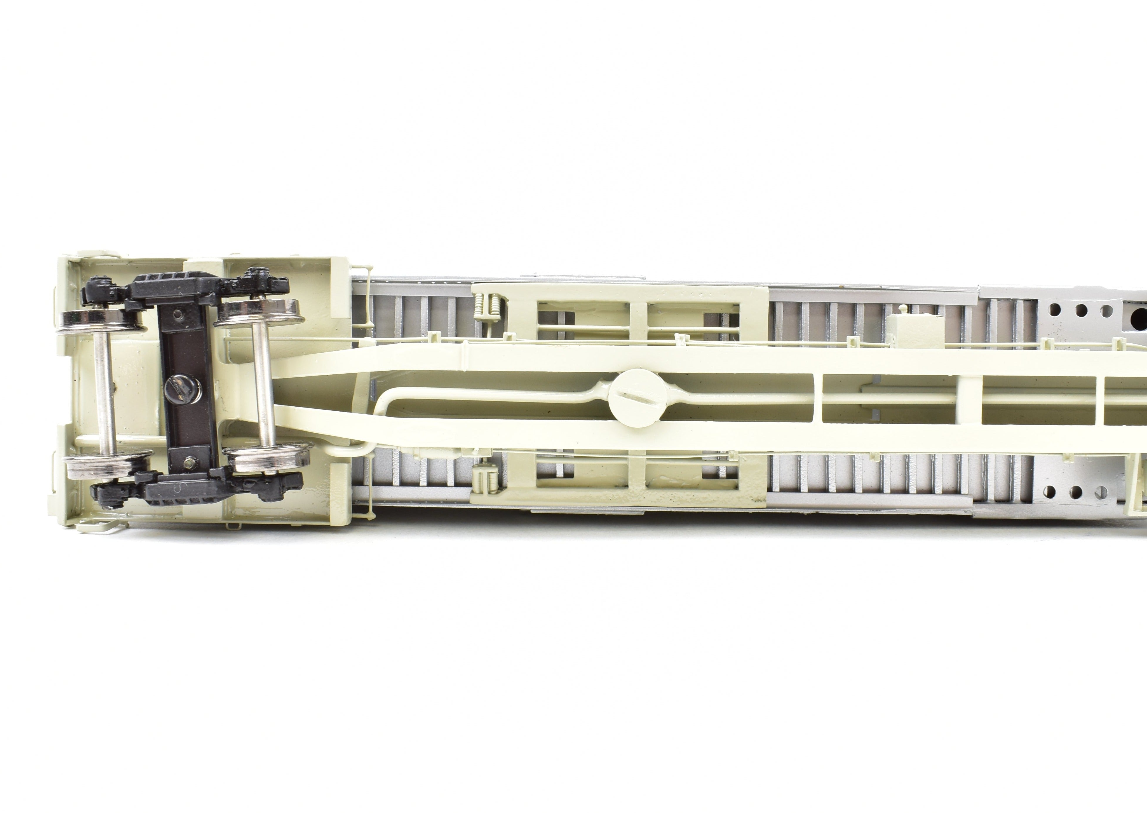 HO Scale Brass NYC - New York Central Flexi - Van Mk II 80' Flat Car with Trailers from Overland Models, Inc. (FP)