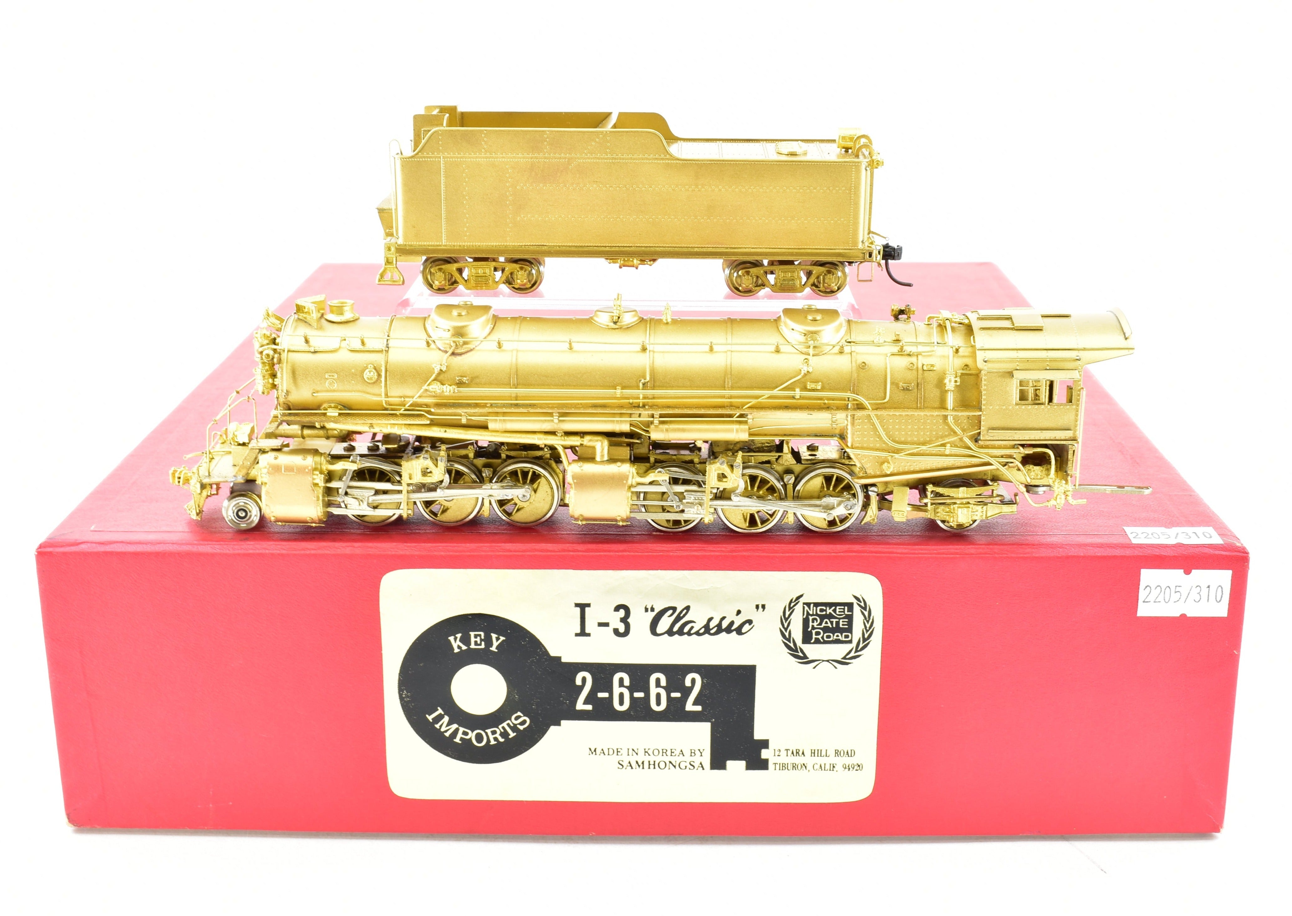 HO Brass CON Key Imports NKP or W&LE I-3 Mallet USRA 2-6-6-2, Sound-Ready Model