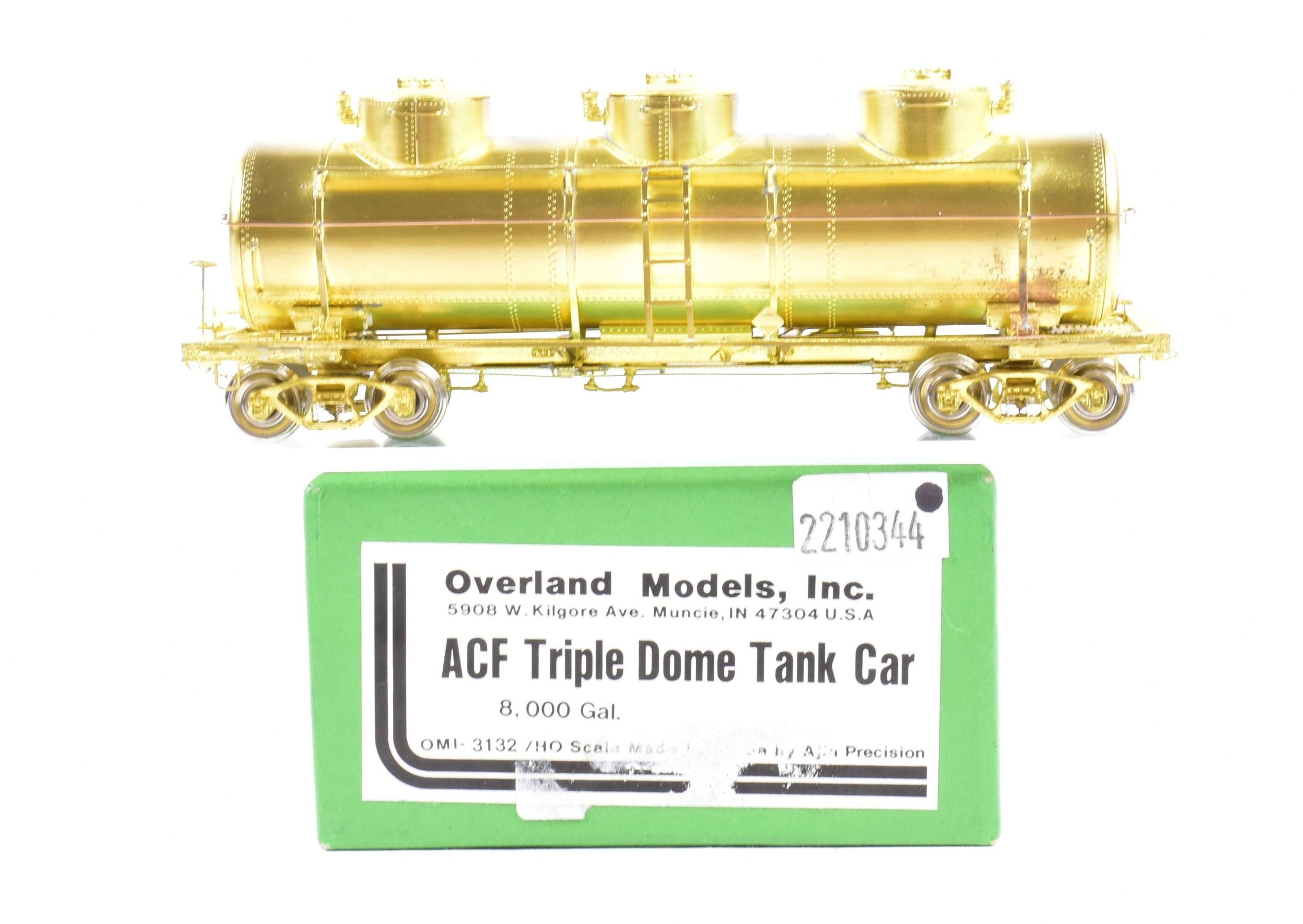 HO Brass OMI 8,000 Gallon ACF Triple Dome Tank Car from Various Roads