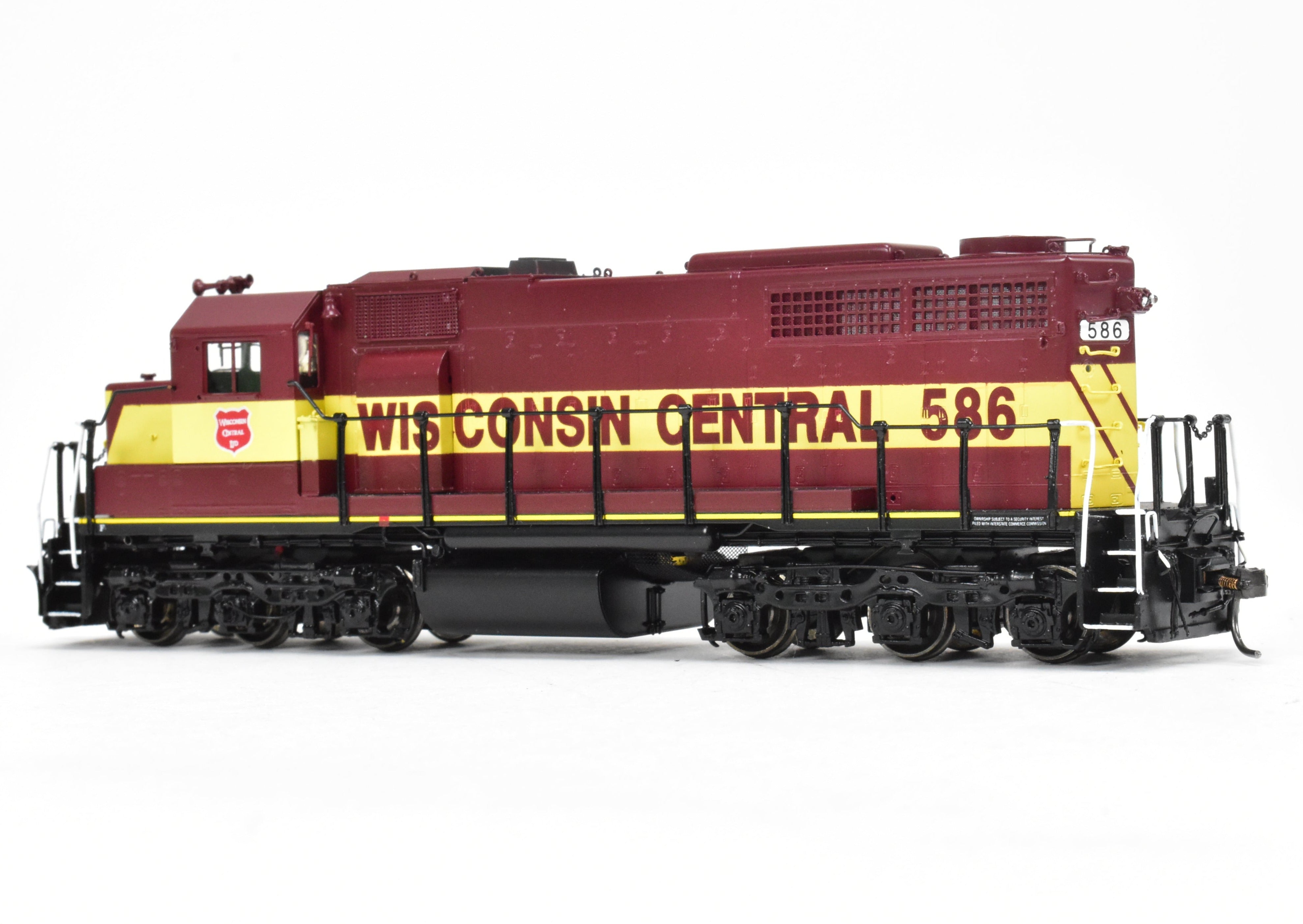 HO Scale Brass Diesel Locomotive - Overland Models, Inc. WC - Wisconsin Central EMD SDL39 Factory Painted Model No. 586