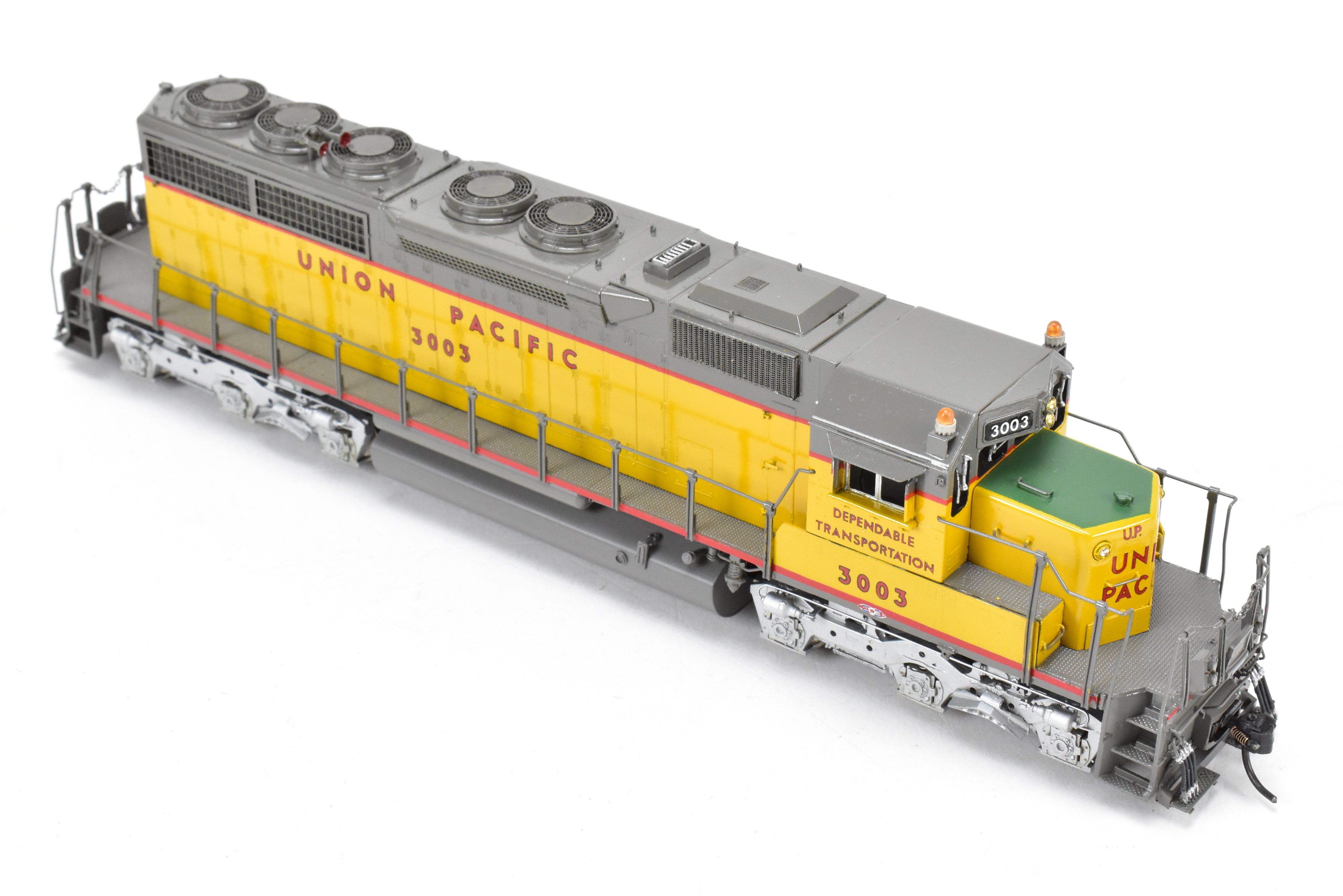 HO Scale Brass Model Train by Overland Models Inc. - Union Pacific EMD SD40 Low Nose Locomotive C/P No. 3003