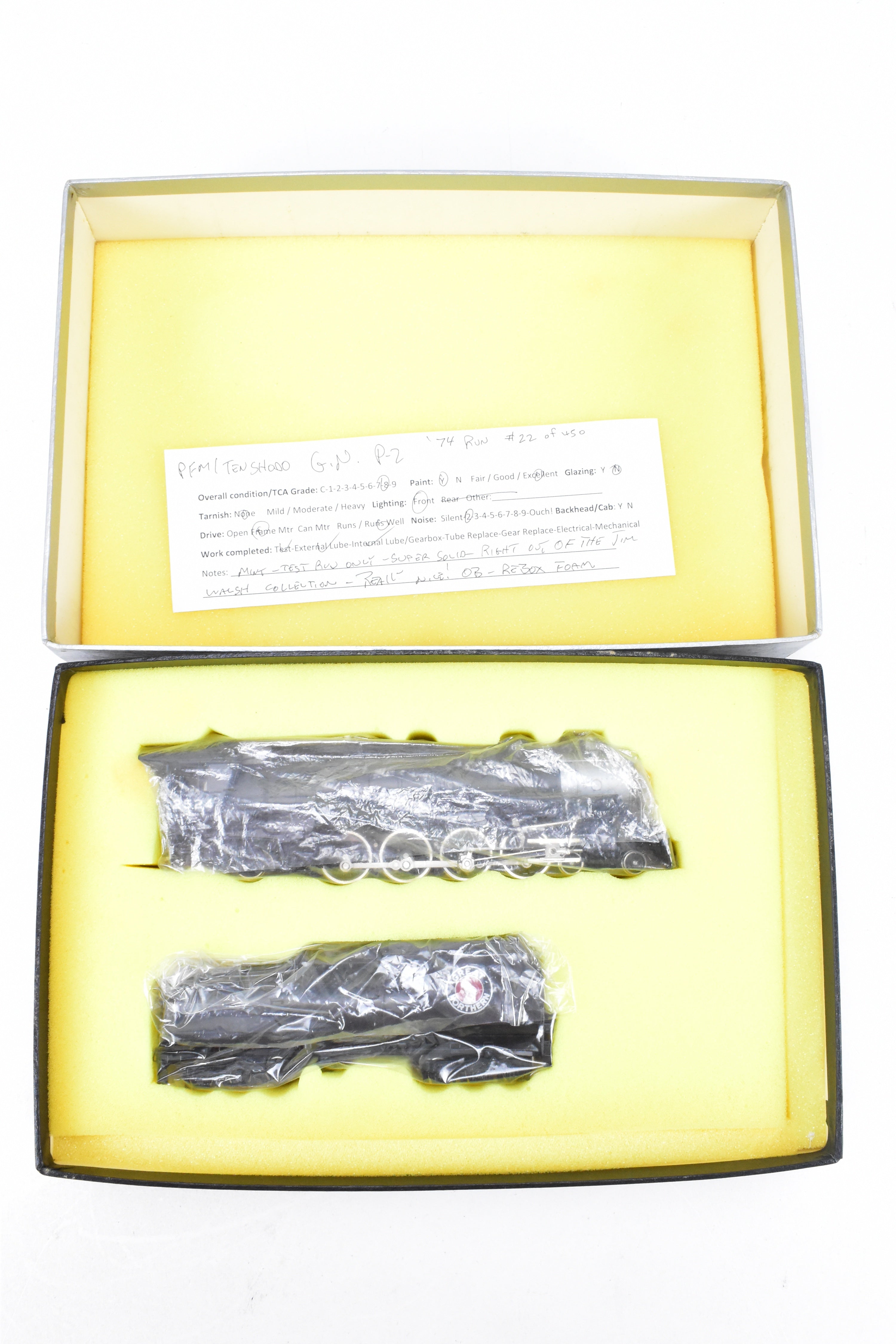 HO Brass Tenshodo Great Northern 4-8-2 Class P-2 Factory Painted Crown #2524, 1974 Run