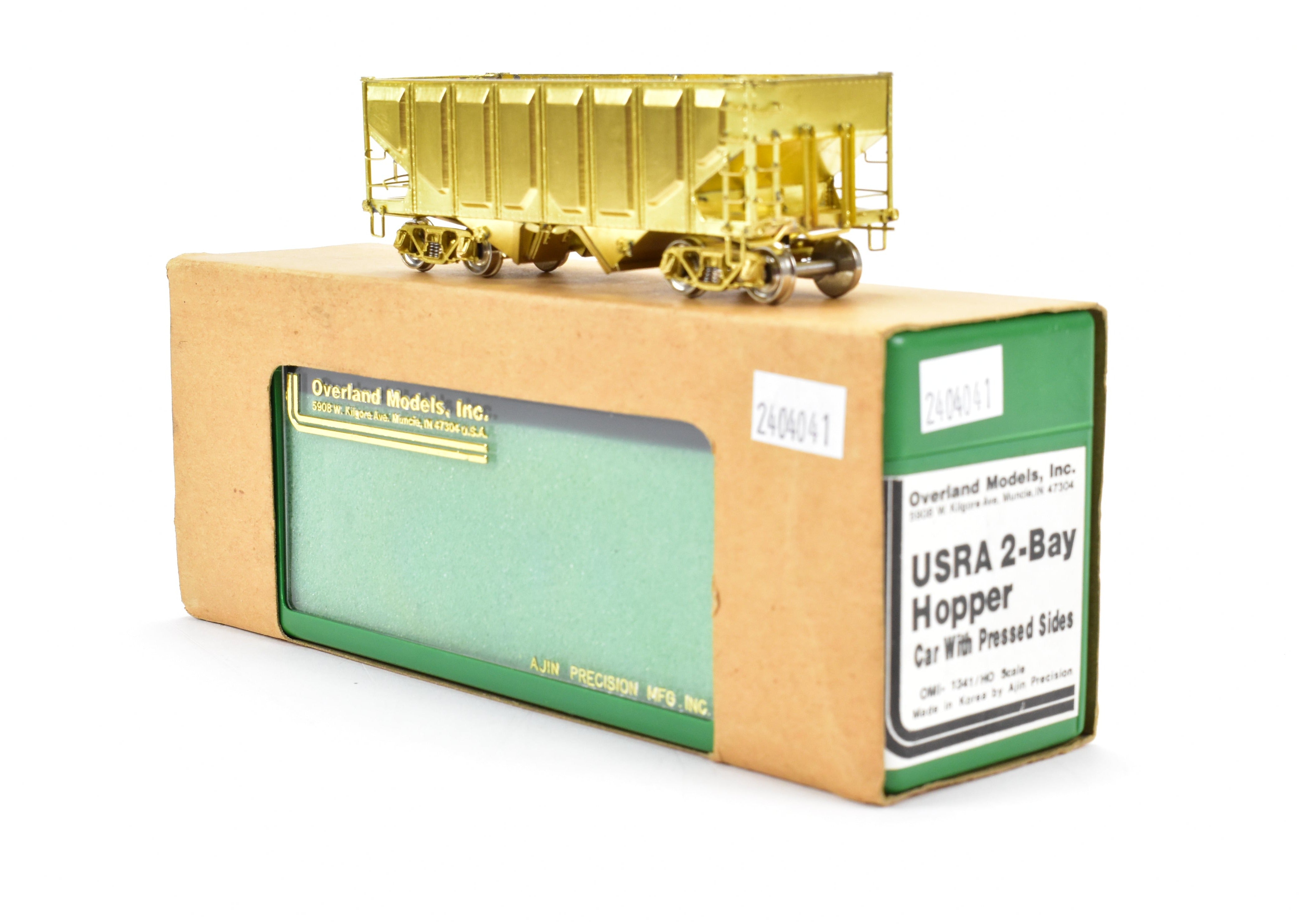 HO Brass USRA 2-Bay Hopper Car by OMI - Overland Models, Inc.