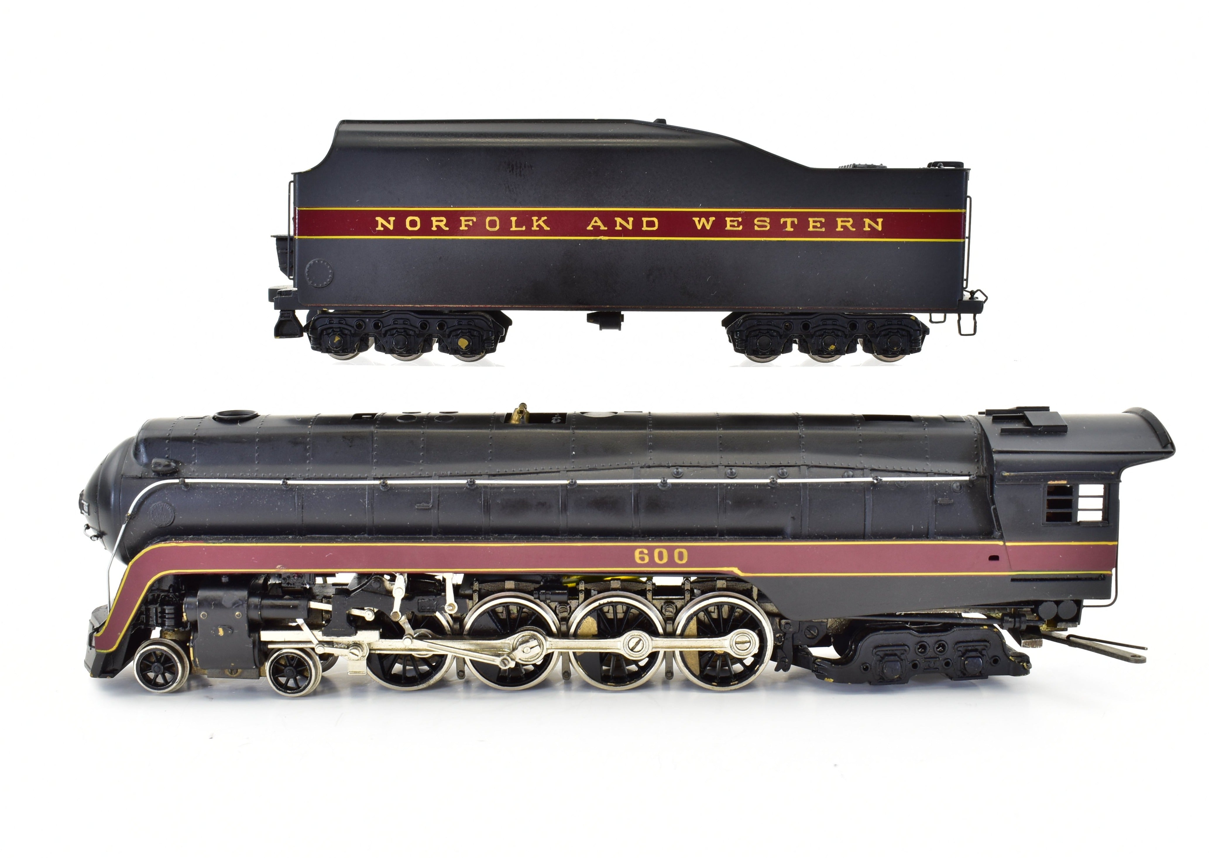 Rare HO Brass PFM Norfolk & Western Class J 4-8-4 Hand Painted by Tenshodo