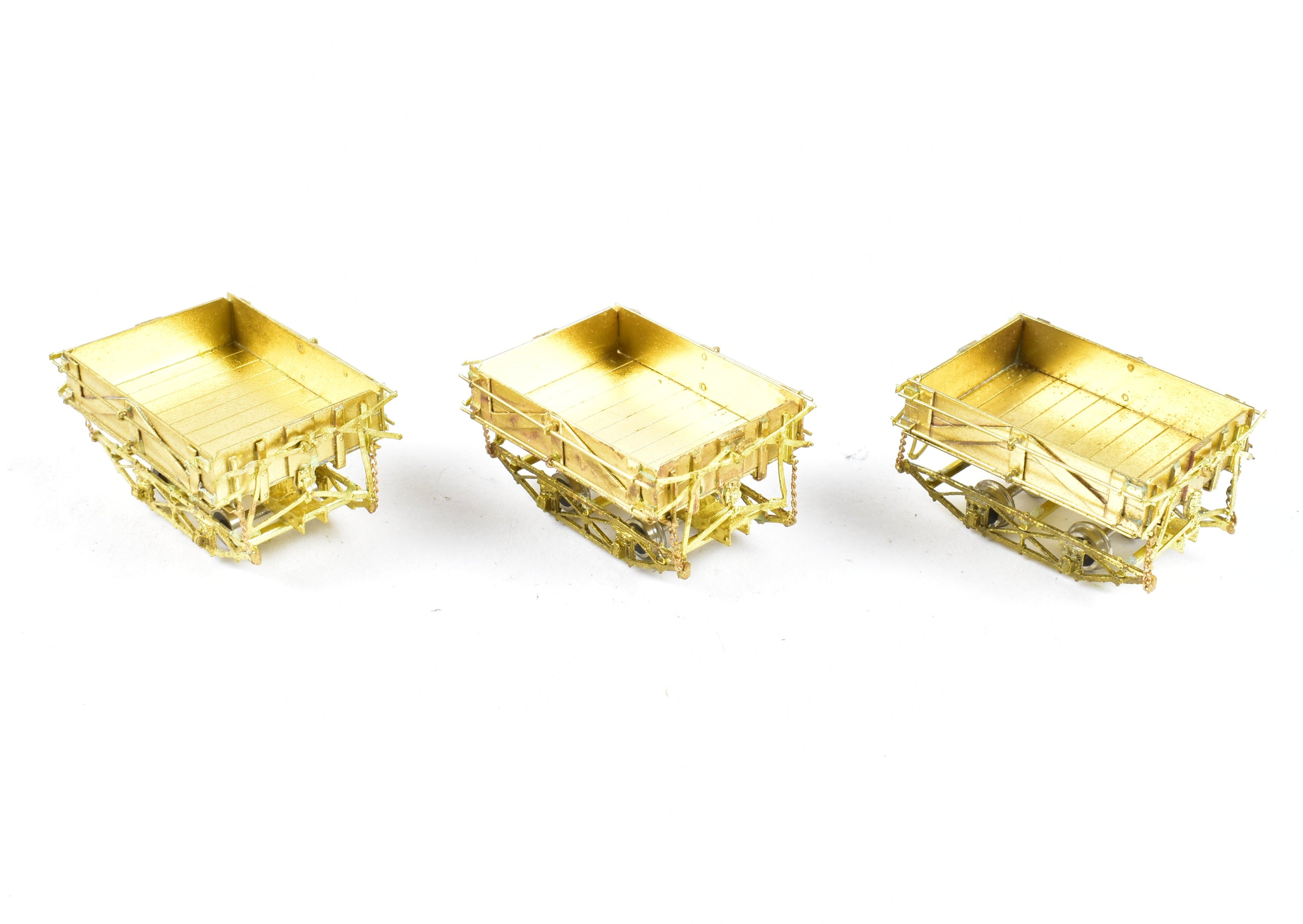 HOn3 Brass Precision Scale Co. Westside Lumber Co. PC&F Side Dump Ballast Car Set of 3