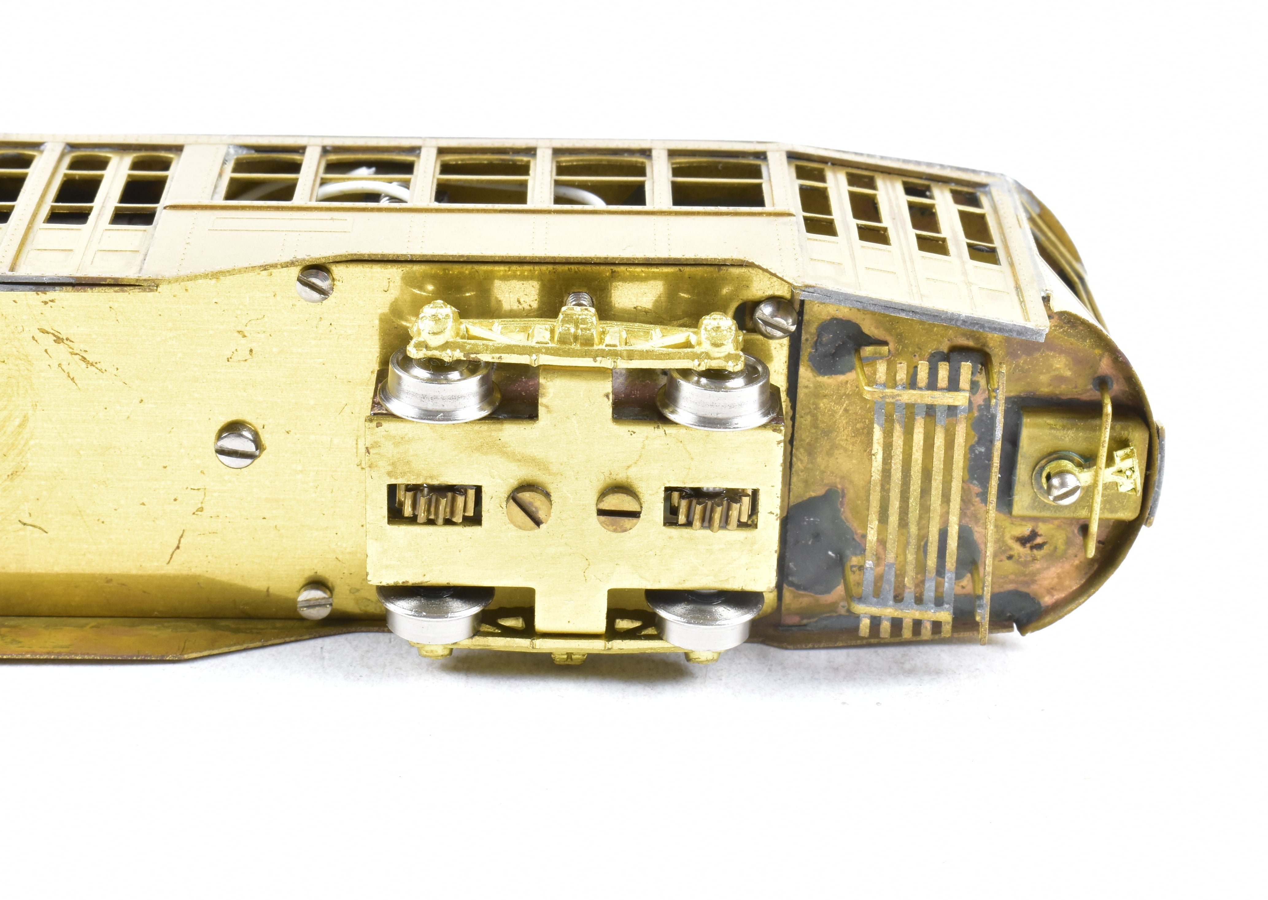 HO Scale Brass Fairfield Models Pittsburgh Jones Single - Ended Trolley Car Collectible