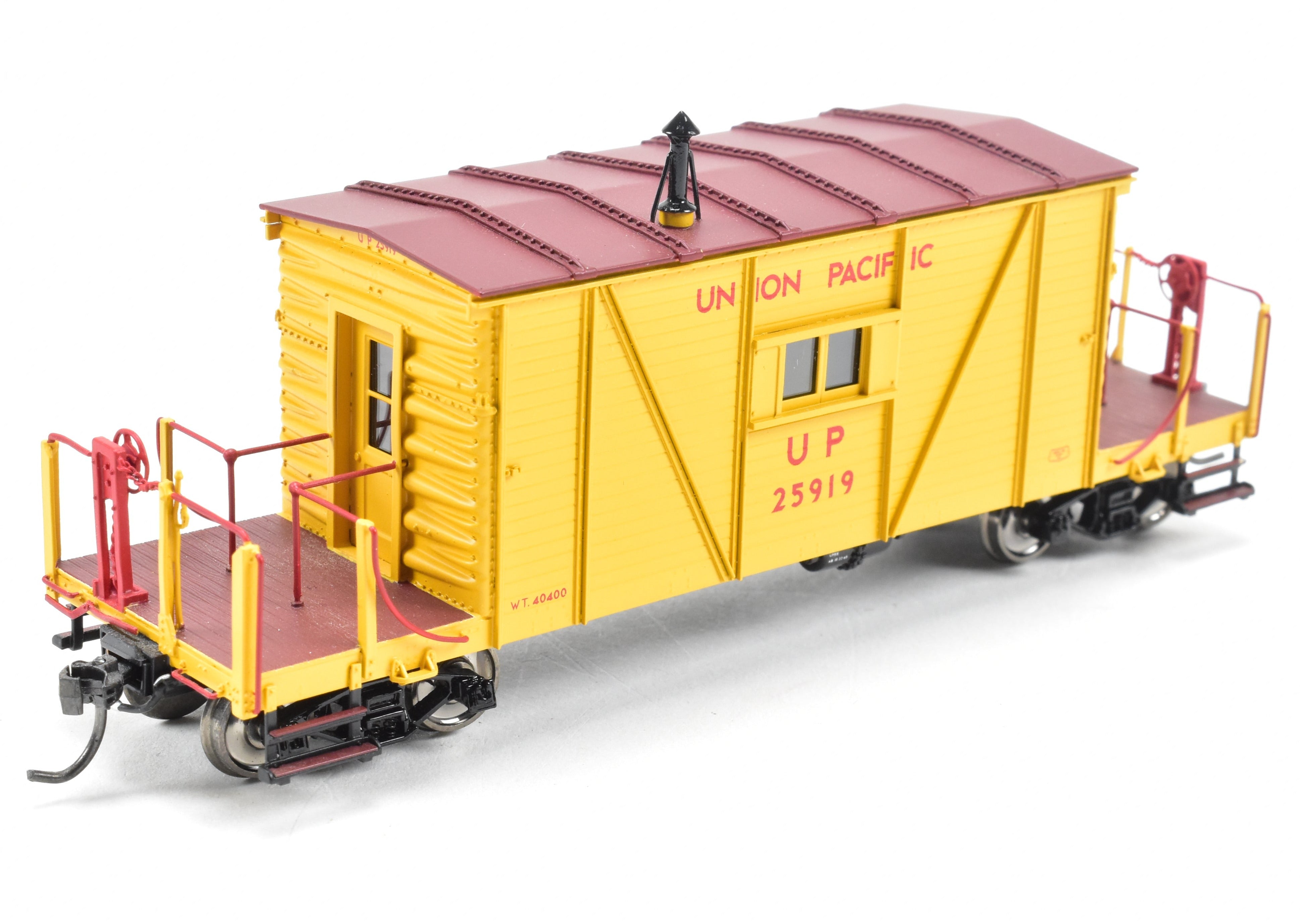 HO Scale Brass Union Pacific Wood Transfer Caboose F/P No. 25919 by OMI