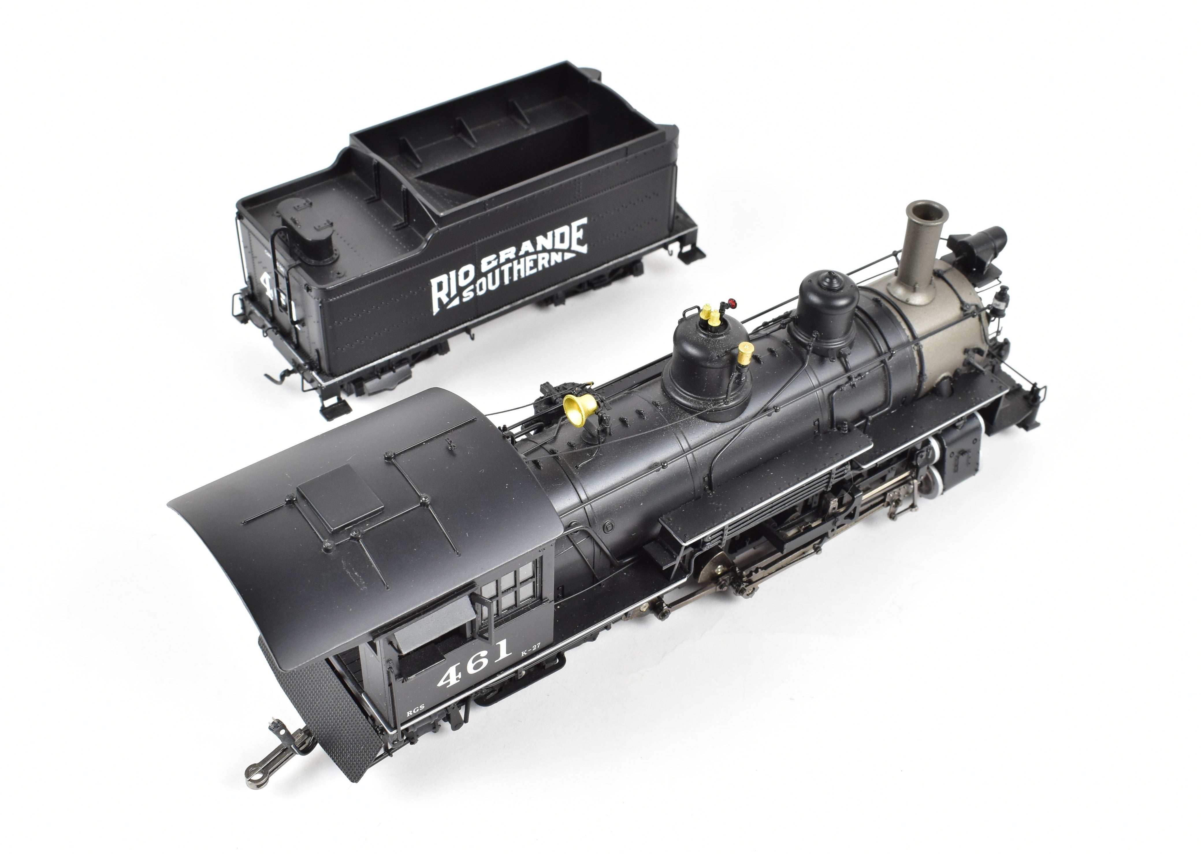 On30 Hybrid Brass MMI Rio Grande Southern K - 27 2 - 8 - 2 Locomotive #461