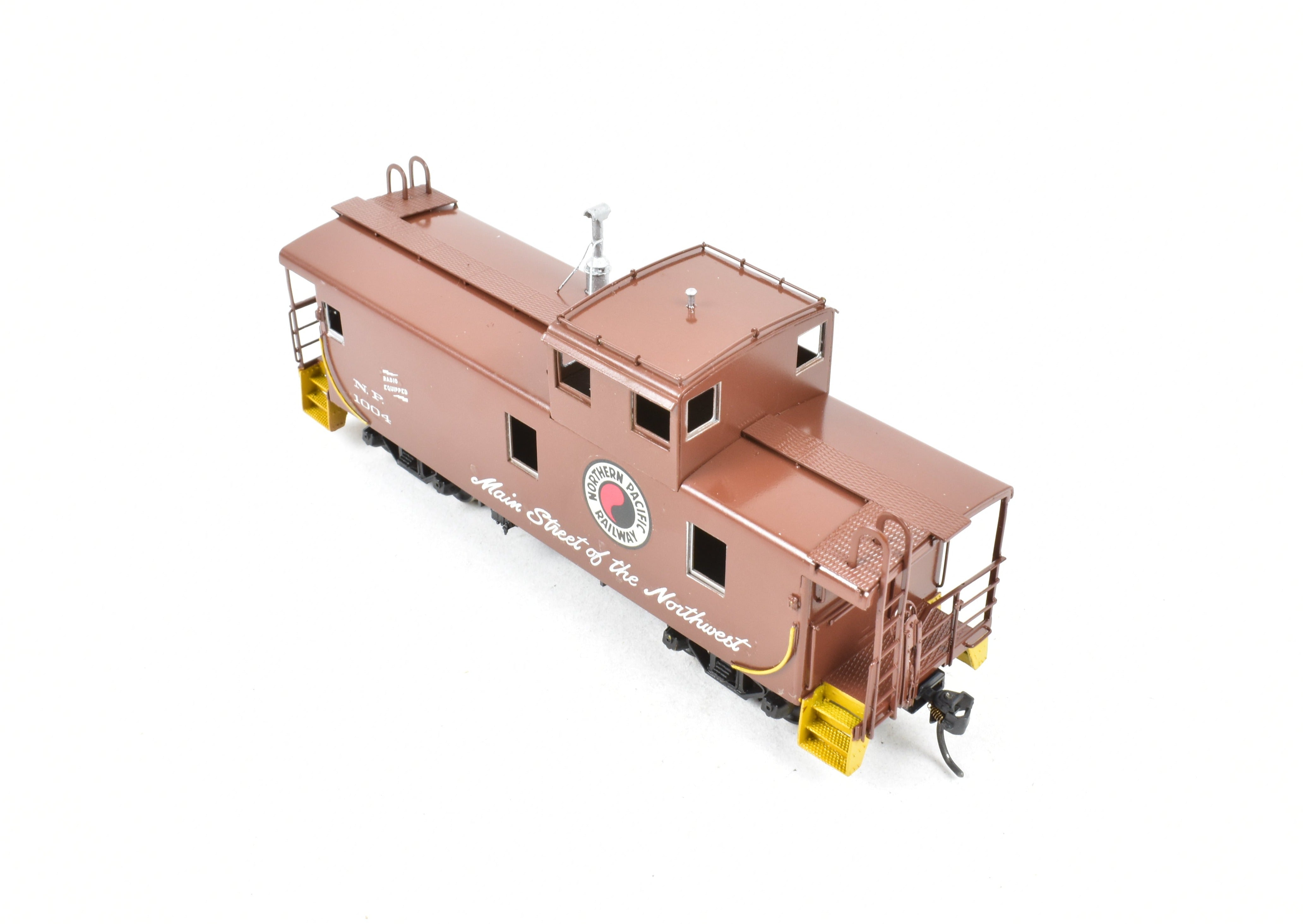 HO Scale Brass Model - Overland Models, Inc. (OMI) Northern Pacific Steel Caboose with Tall Cupola, CP No. 1004