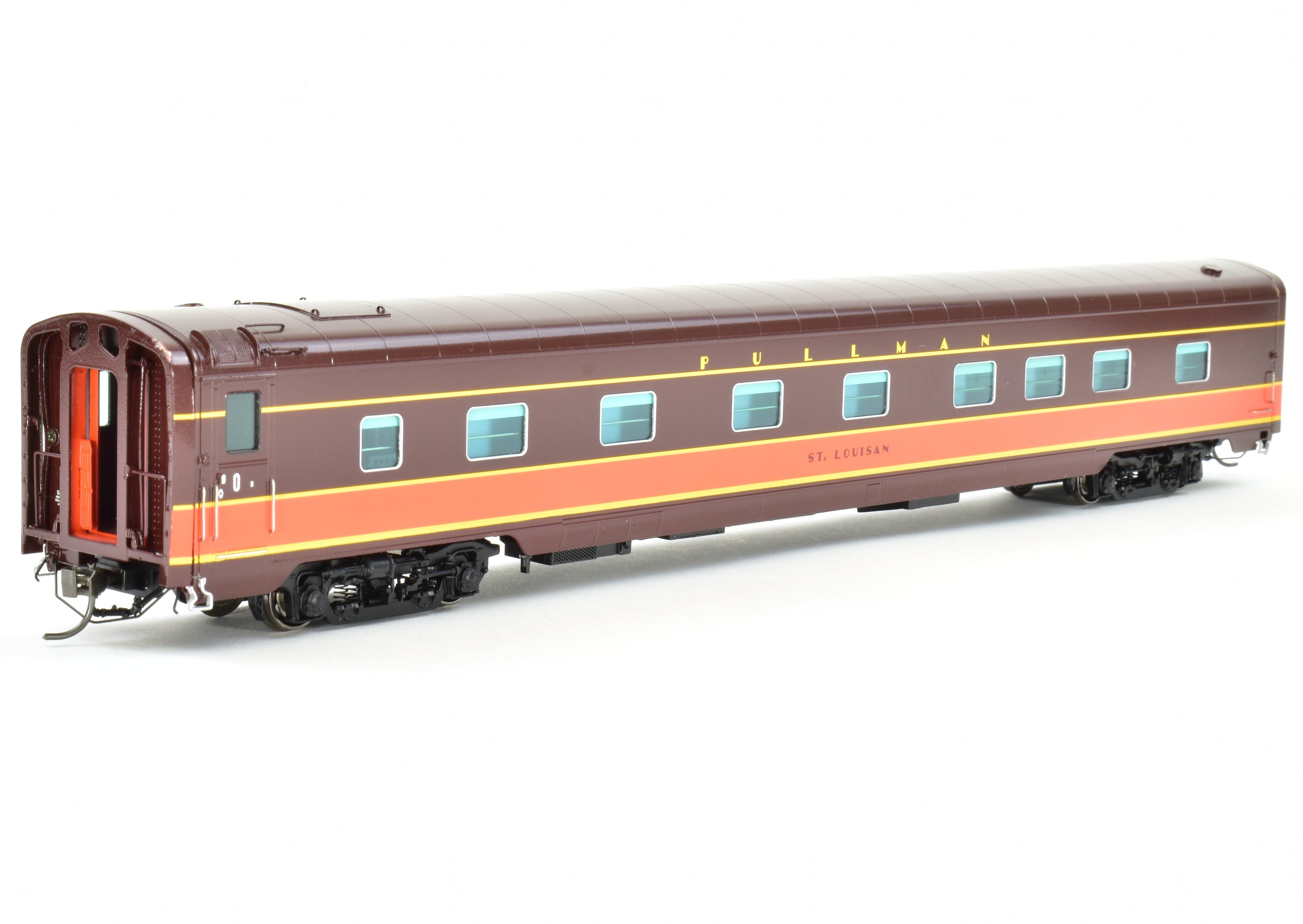 HO Scale Brass Model Train Set - Railway Classics Illinois Central 1942 Panama Limited 10-Car Set with EMD E6 AA Set F/P, Featuring ESU DCC & Sound System