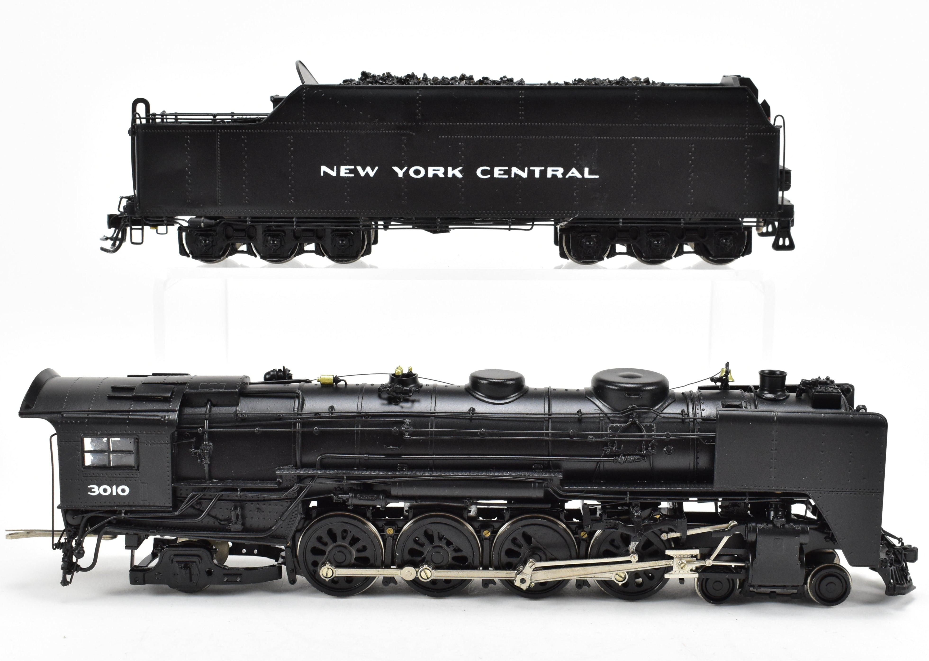 HO Scale Brass Key Imports Model Train - New York Central L-3a 4-8-2 Mohawk 1977 Run Custom Painted Locomotive with Road Number 3010 Decals