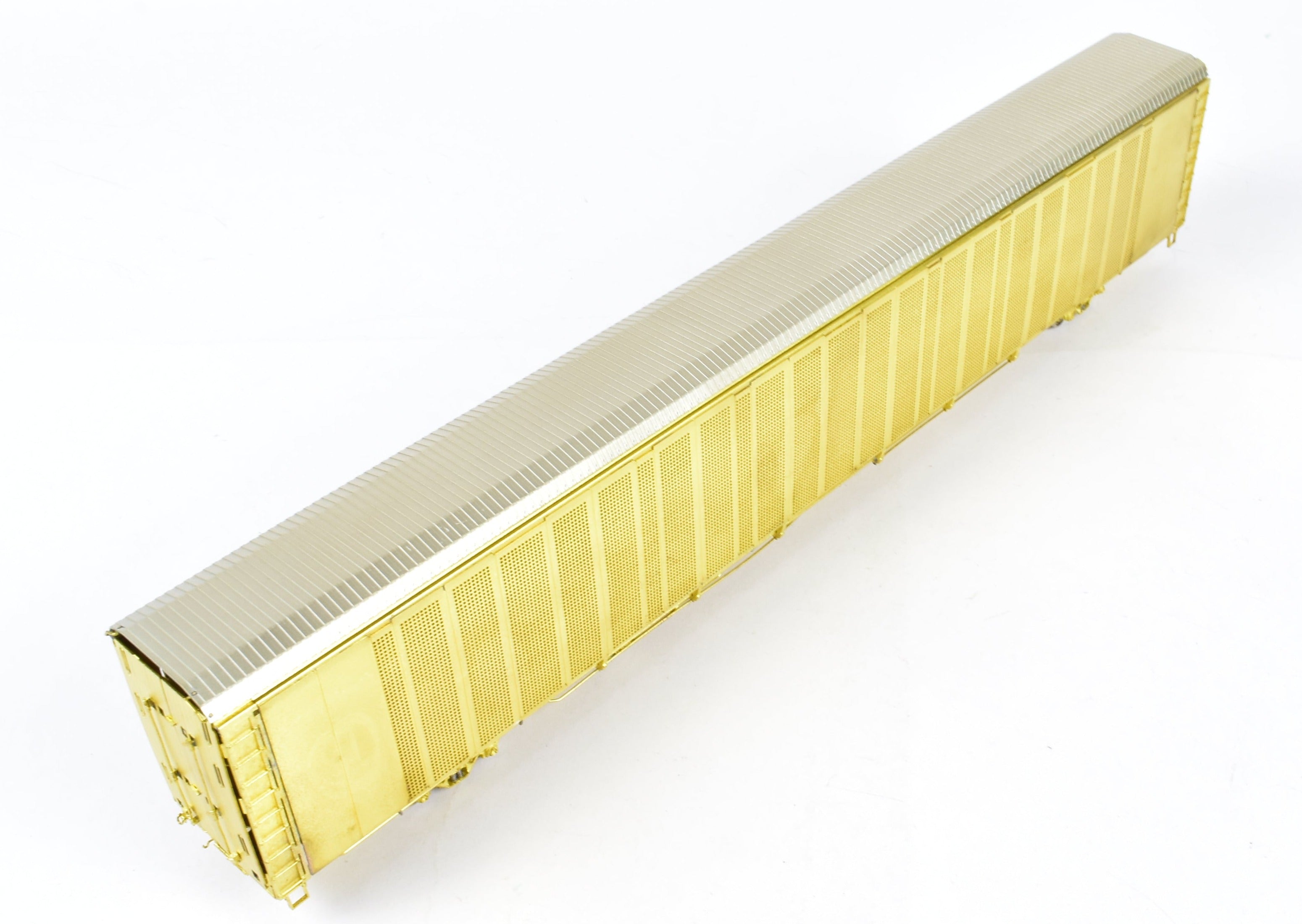 HO Brass OMI Overland Safe-T-Pack Tri-Level Auto Rack with Special Doors (ATSF, FEC, N&W, WP)