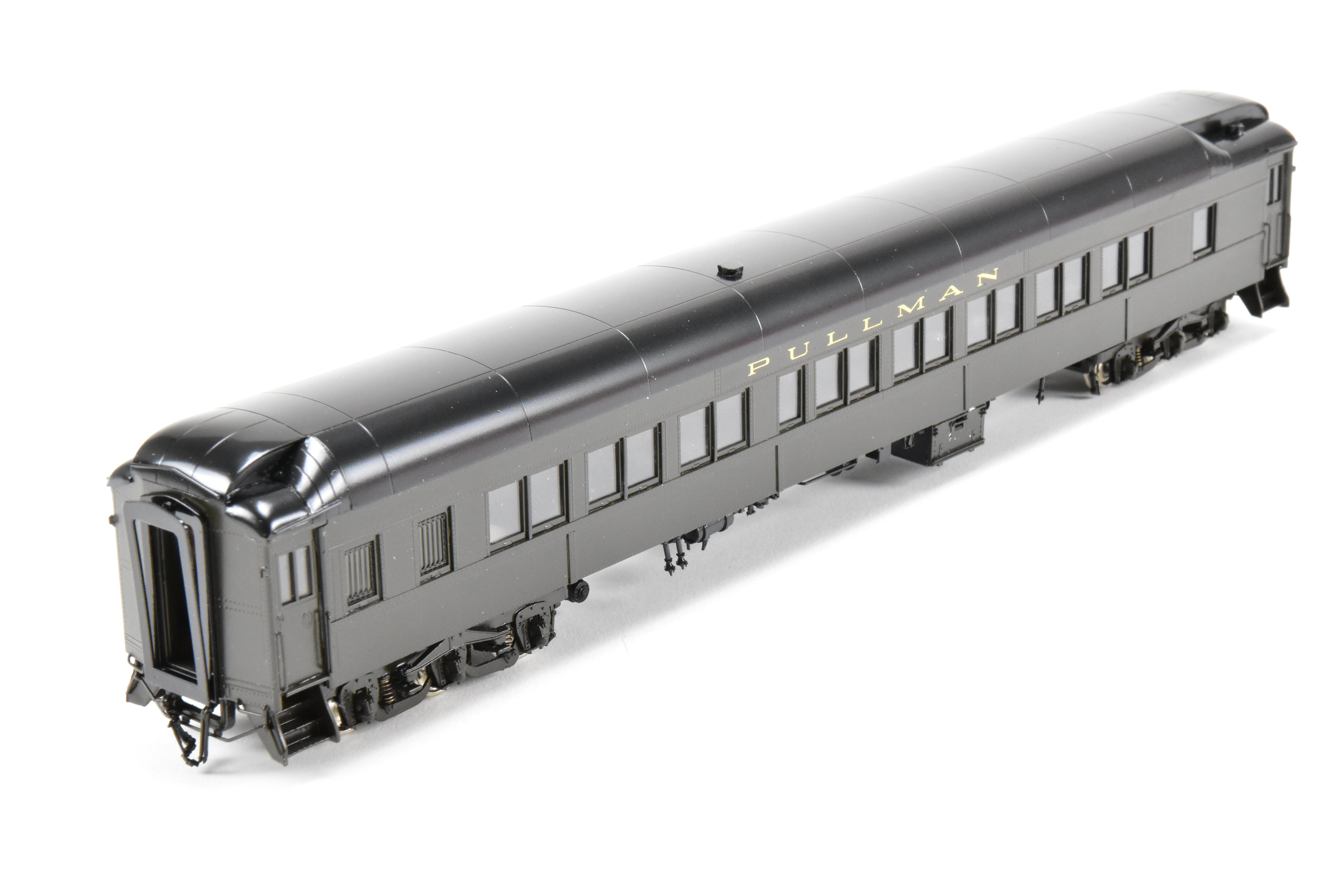 HO Scale Brass Precision Scale Co. Pullman 80-Foot Sleeper Model with 10-1-2 Plan 3585a, Featuring Mechanical Air Brine Equipment and Factory Lettering for Pullman