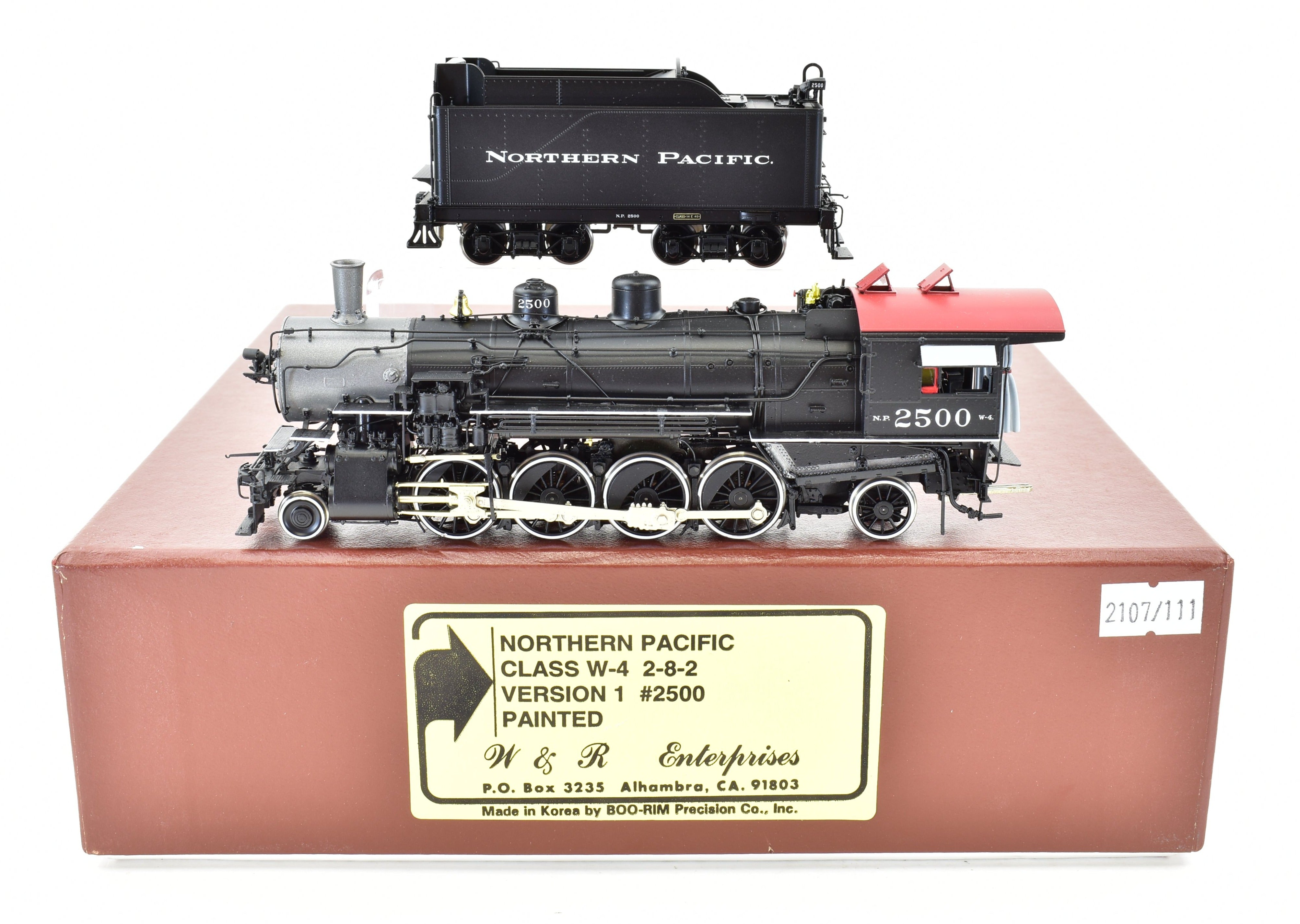 HO Brass W&R Enterprises NP Northern Pacific Class W - 4 2 - 8 - 2 V1 FP #2500 Model