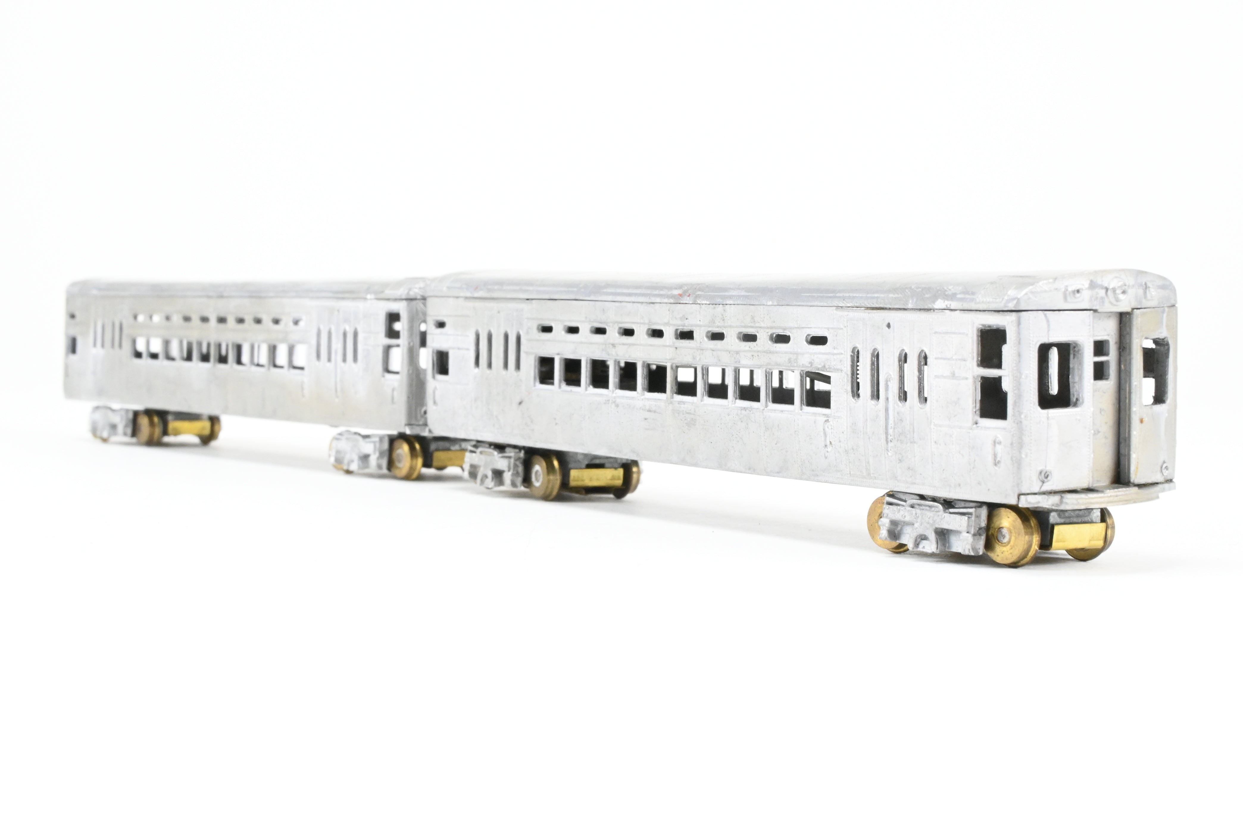 HO Scale Diecast Model Train Set - Chicago Transit Authority 1 - 50 Series Rapid Transit L Two - Car Set by MTS Imports