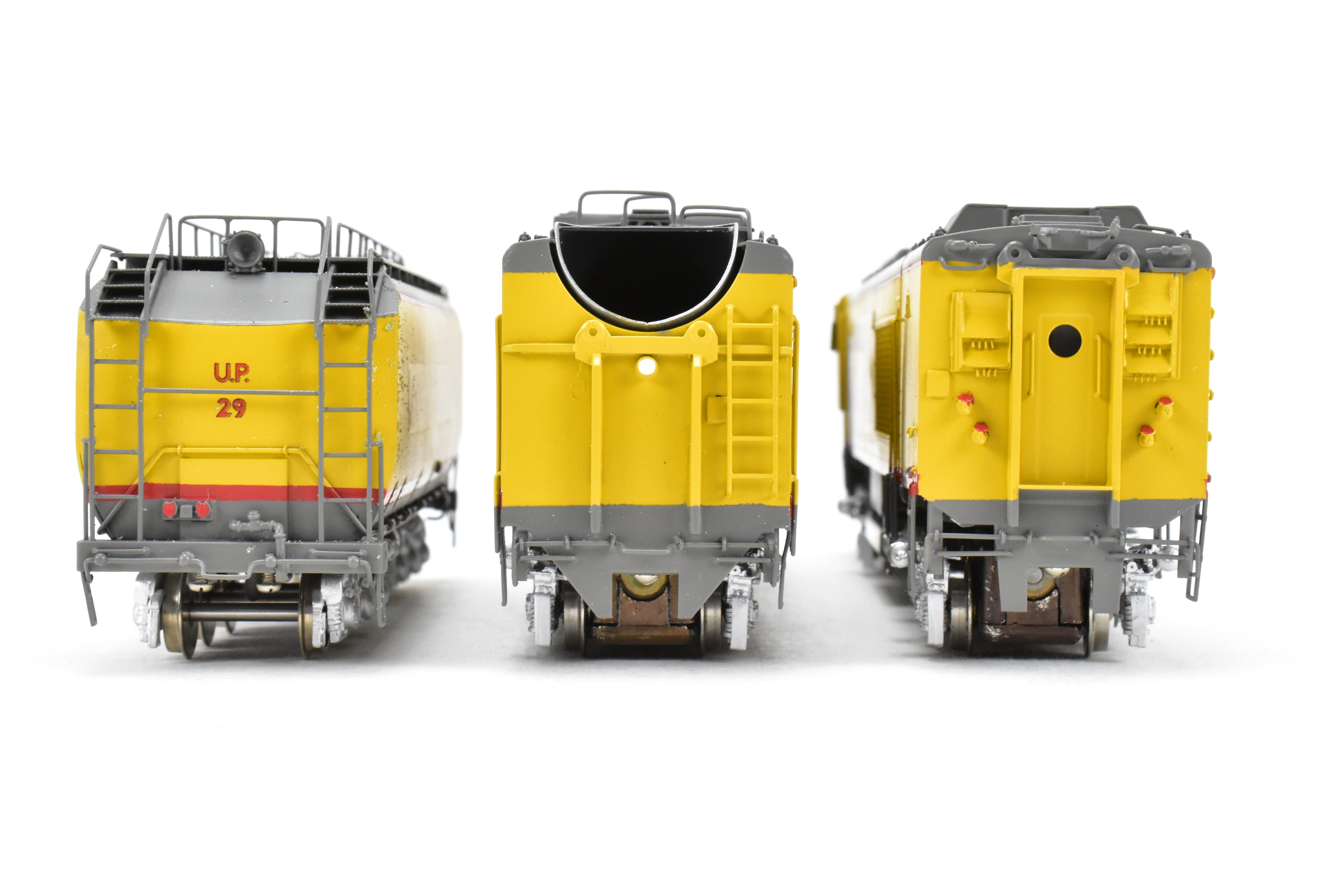 High - Quality HO Scale Brass Alco Models Union Pacific 3 - Unit Gas Turbine Electric Locomotive Set - Professionally Painted #29 & 29B