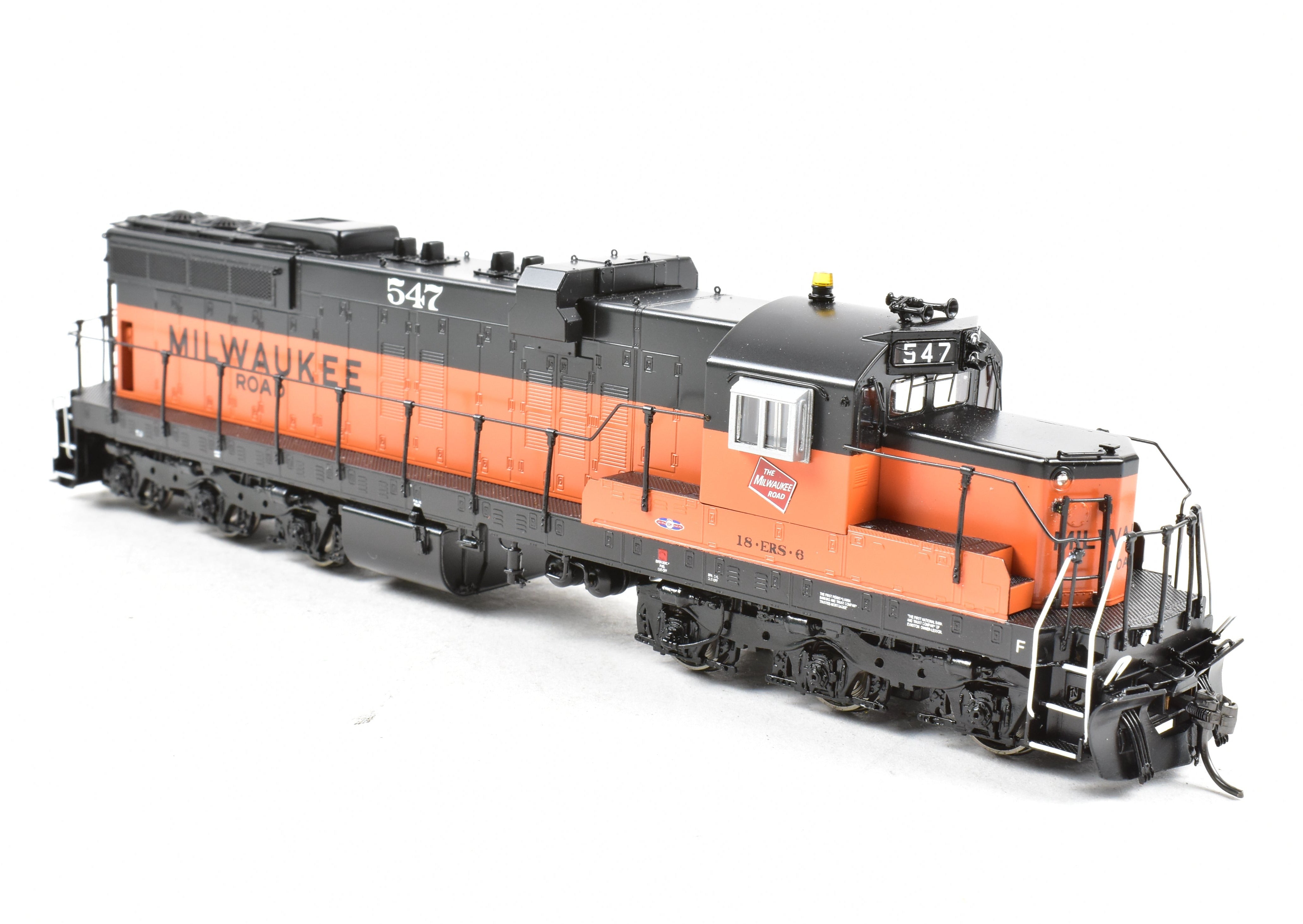 HO Scale Brass Diesel Locomotive - Overland Models, Inc. (OMI) Milwaukee Road EMD SD10 Factory Painted Model No. 547