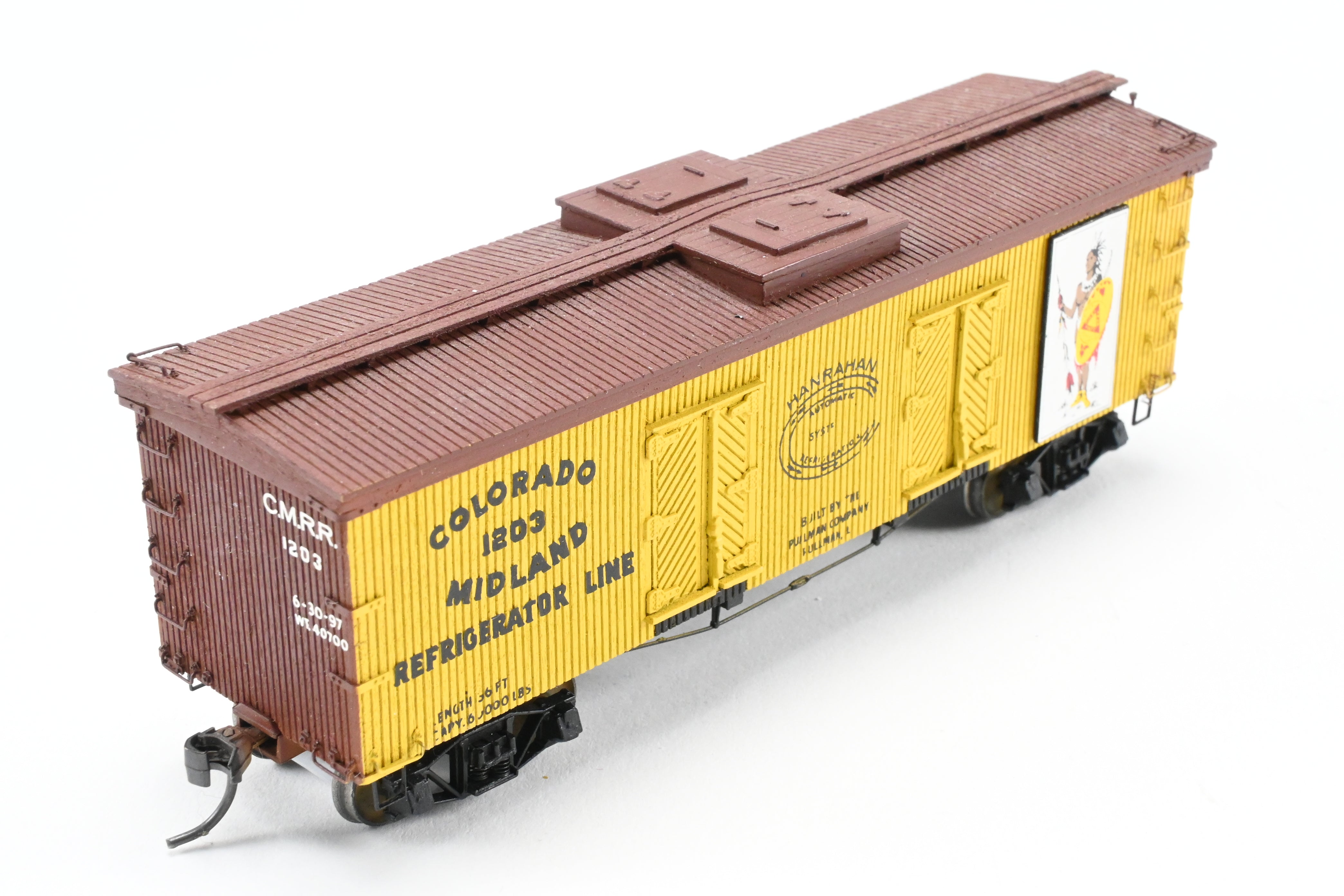 La Belle Woodworking 36' Colorado Midland Wood Sided Reefer, Fully Assembled & Painted