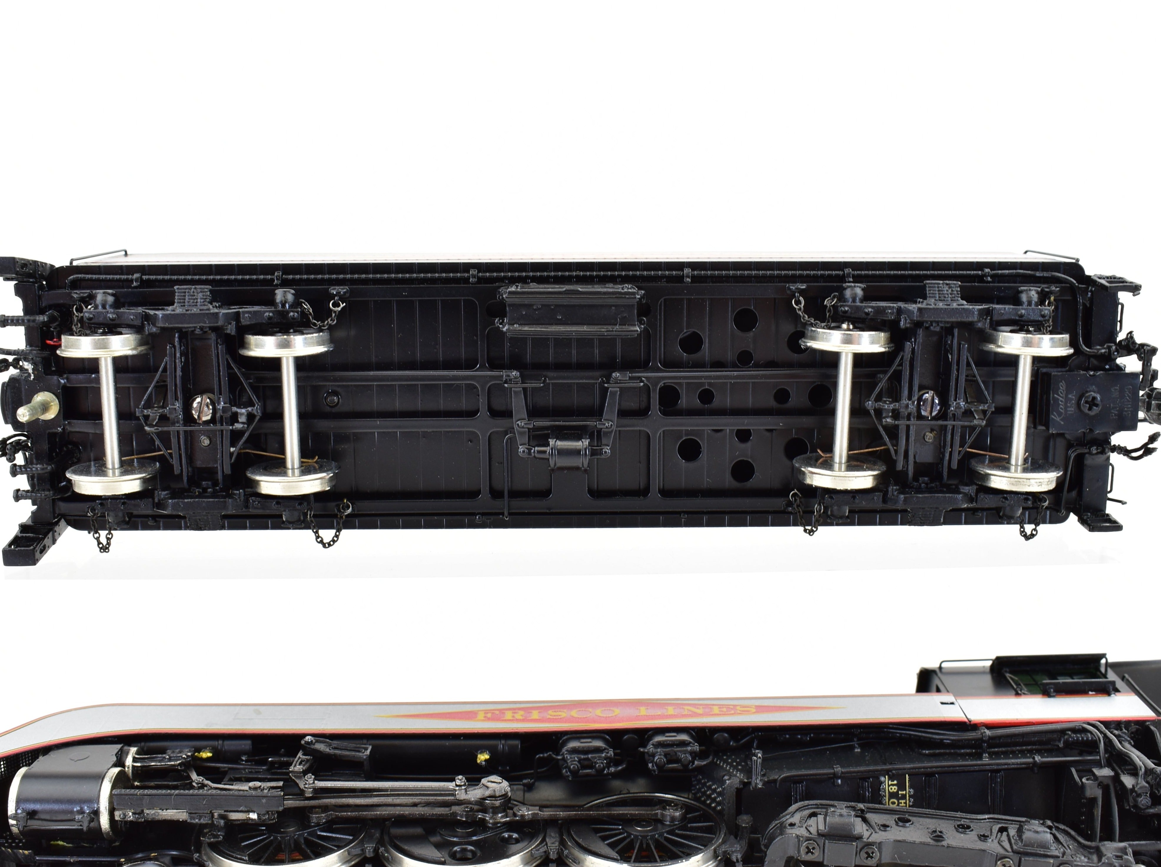 HO Scale Brass Precision Scale Co. Frisco 4-6-4 Hudson Locomotive Model Factory Painted with Precision Detail, Serial #1066