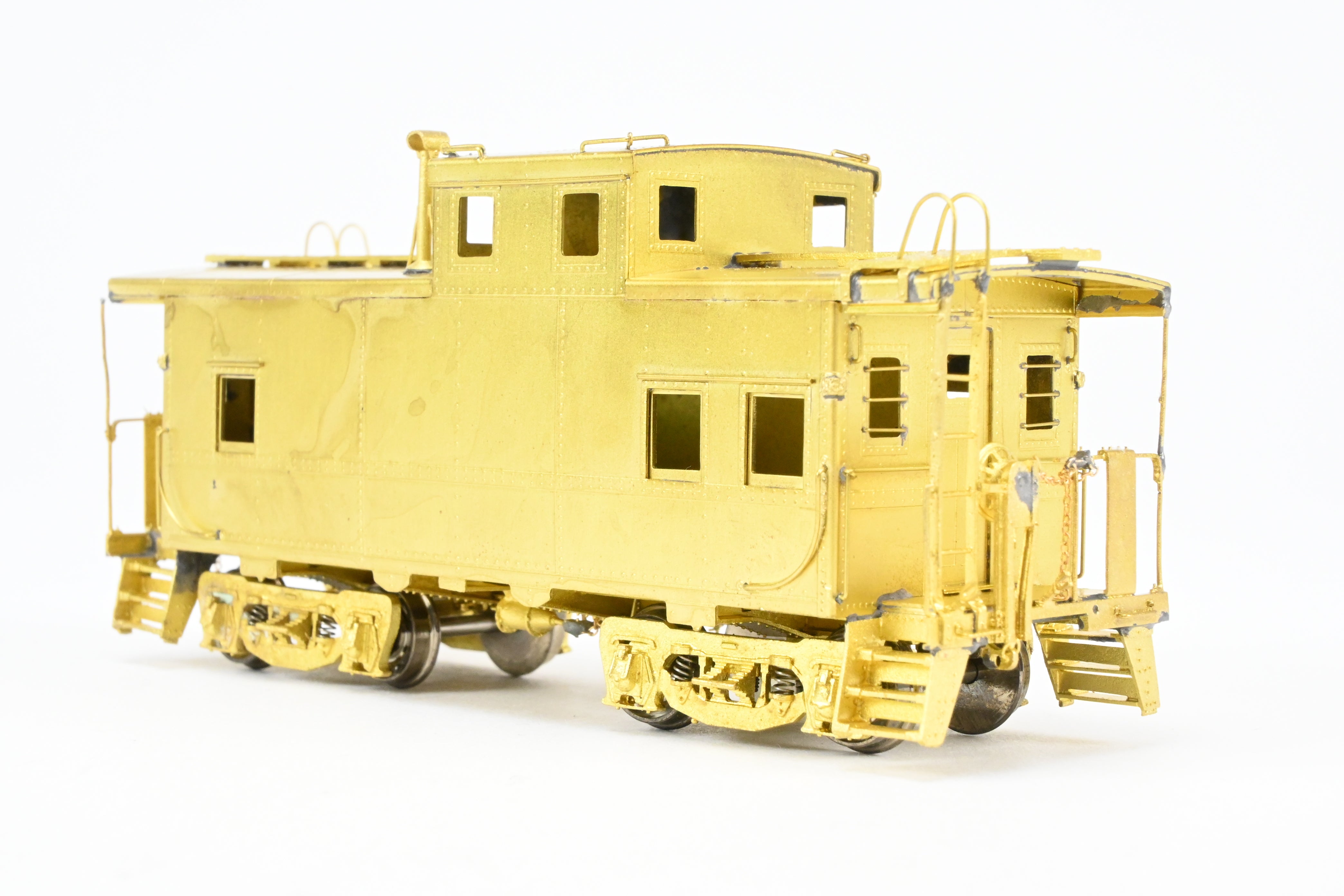 HO Scale Brass OMI - Overland Models, Inc. Model Railroad Erie Railroad Offset Cupola Caboose Nos. C - 110 - 169 Riveted Design with Belt Rail from the 1951 Era