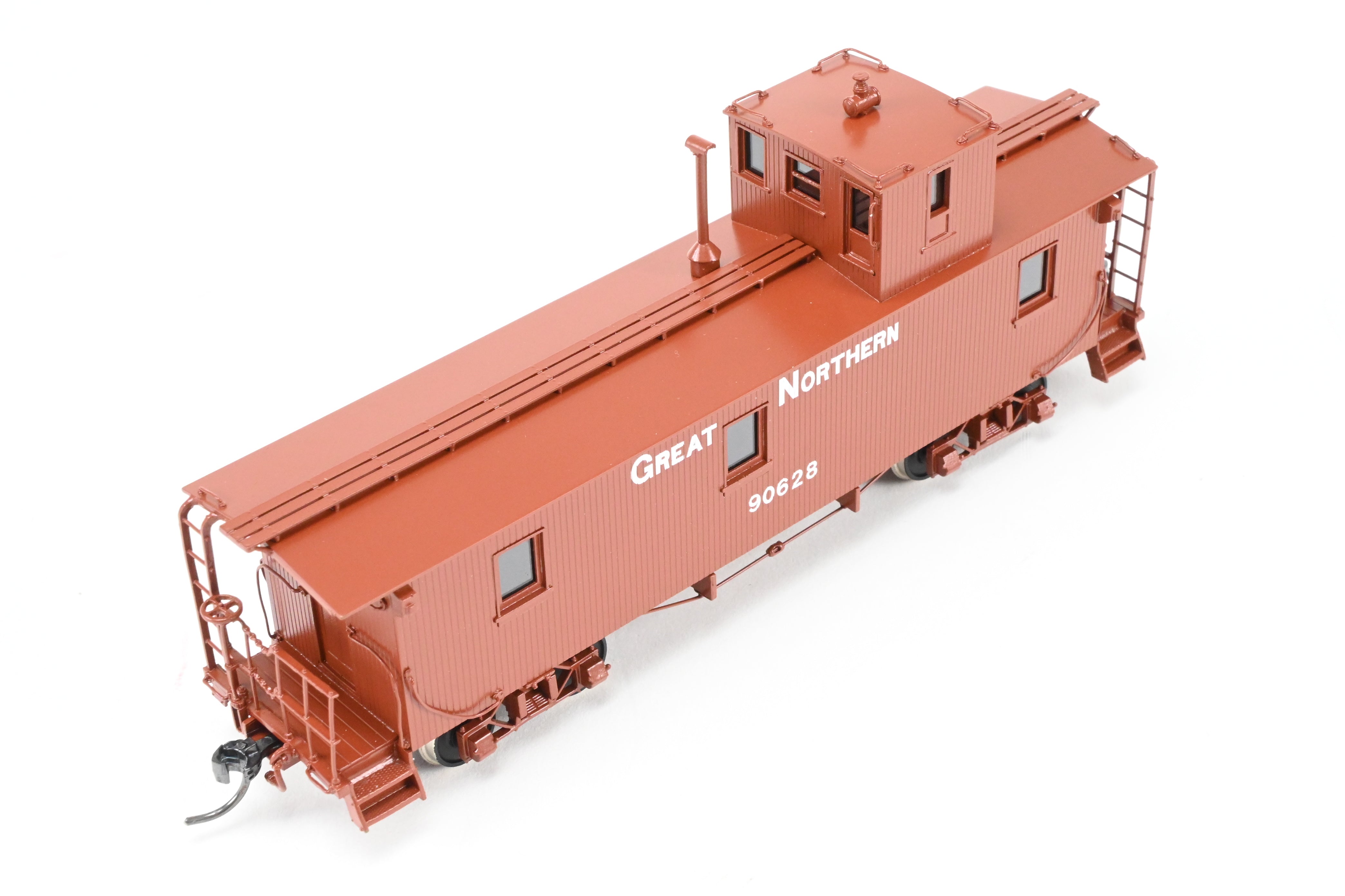 HO Scale Brass Connector North Bank Line Great Northern 33-Foot Truss Rod Caboose Model No. 90628