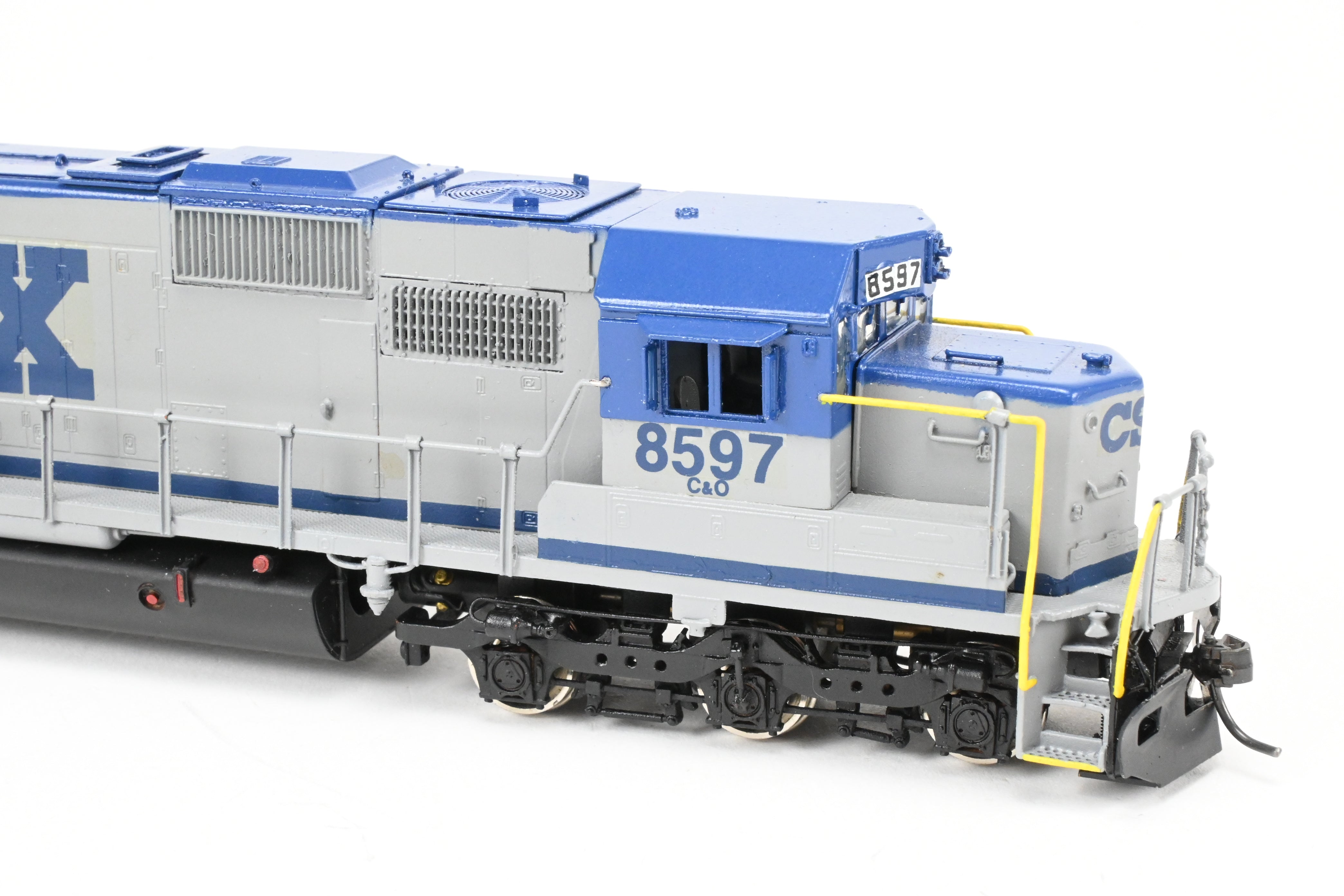 HO Scale Brass Model Train - Overland Models, Inc. CSX Transportation EMD SD50 Low Hood, Formerly Chesapeake & Ohio, Custom Painted in CSX Stealth Scheme