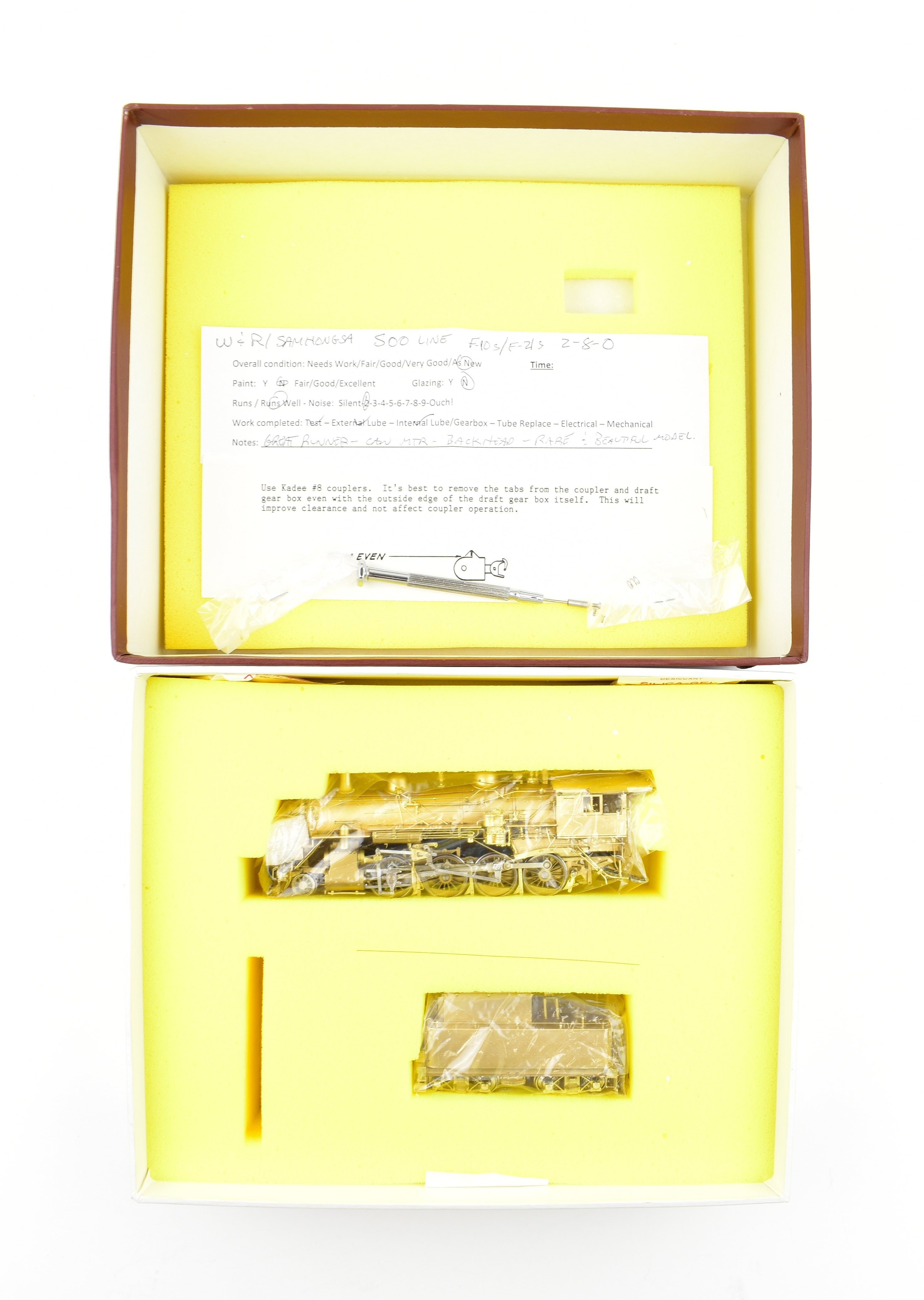 HO Scale Brass Steam Locomotive - W&R Enterprises Soo - Soo Line F-10-S/F-21-S 2-8-0 Model