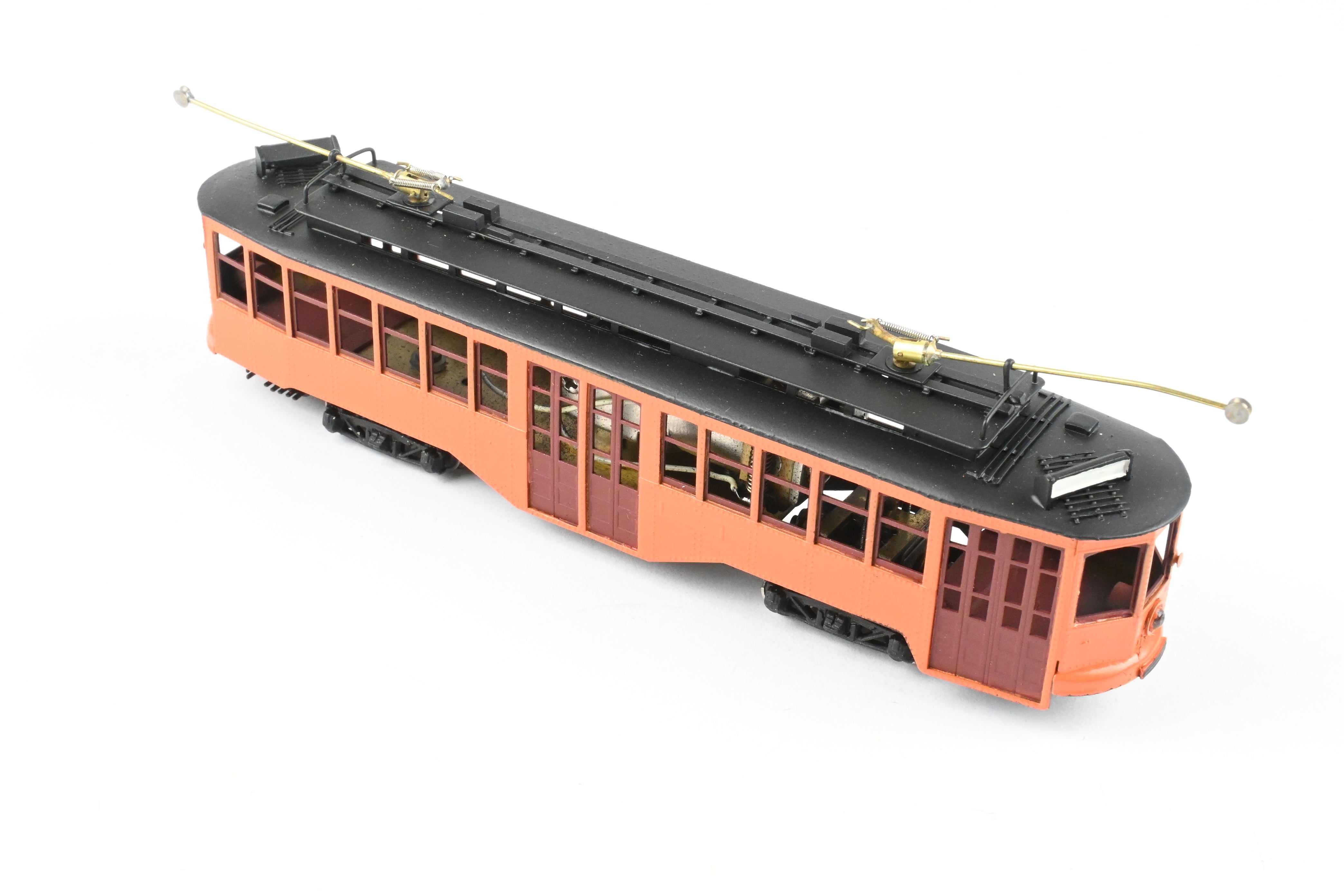 HO Scale Brass Fairfield Models Pittsburgh Railway Co. Double End Jones Trolley CP Unlettered - A Collectible Model Train