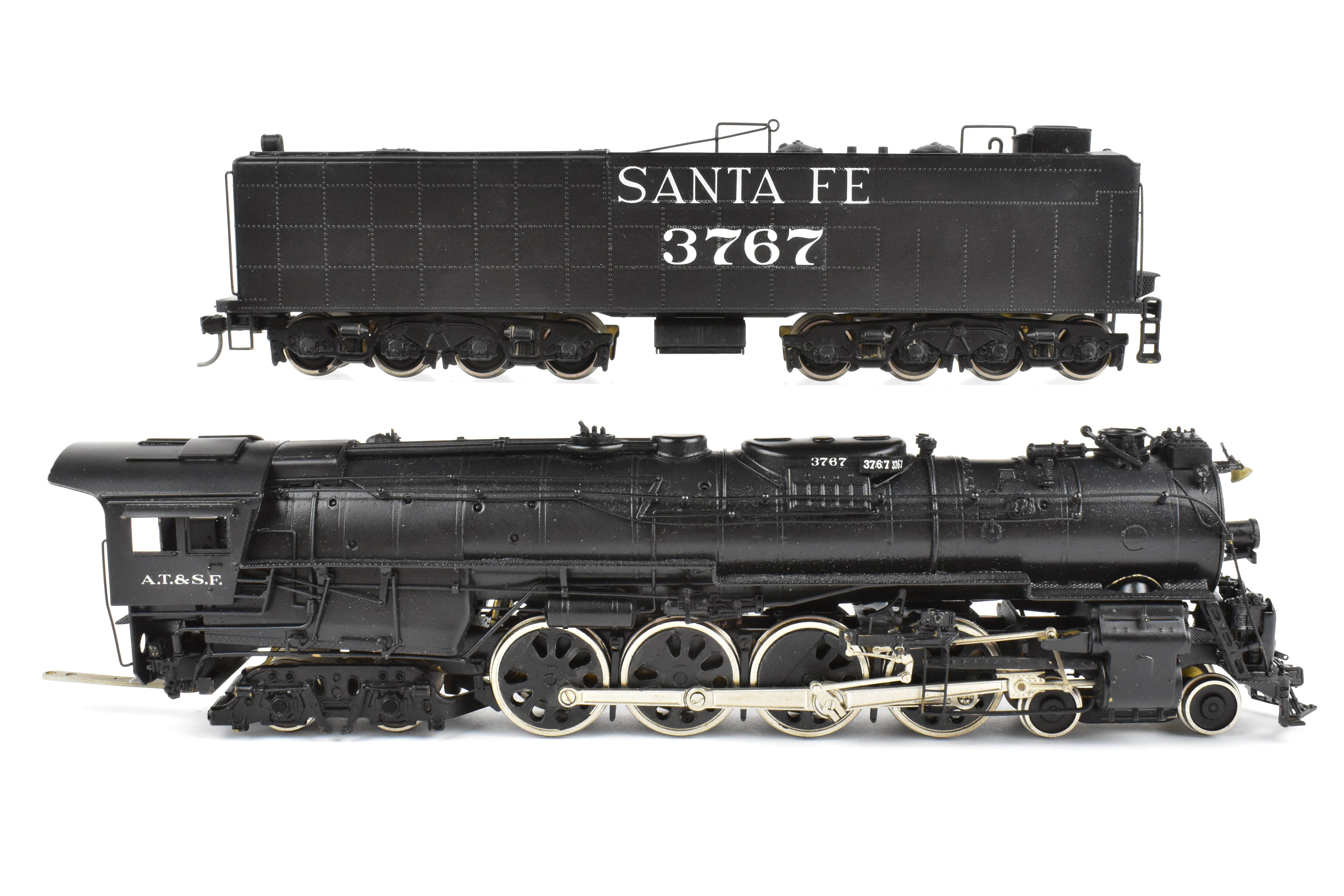 HO Scale Brass PFM - United Model Train ATSF - Santa Fe 4-8-4 Northern Early Run Locomotive CP #3767