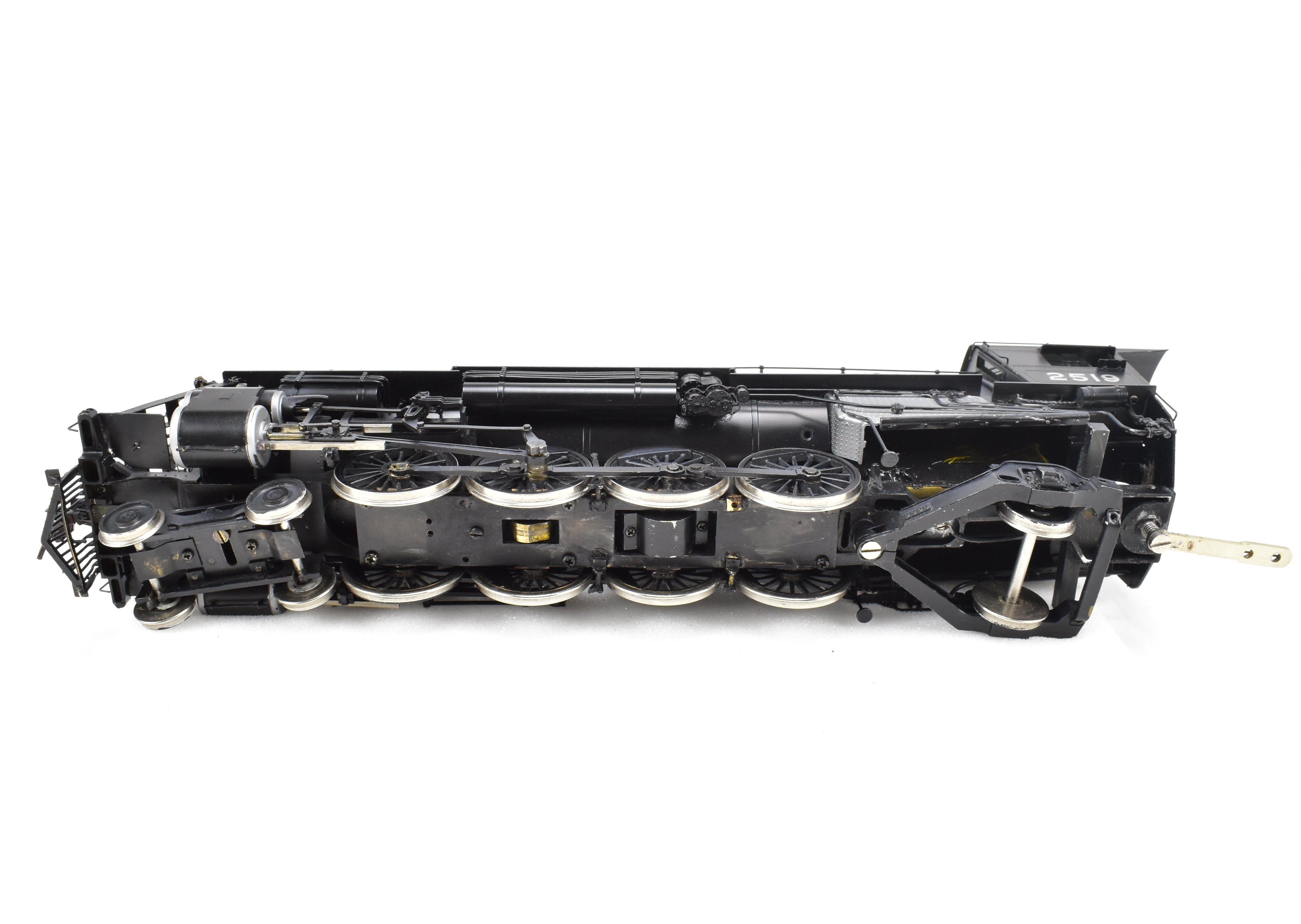 O Scale Brass Model Train - Pecos River Brass Great Northern Class P - 2 4 - 8 - 2 Mountain Steam Locomotive, Black, No. 2519