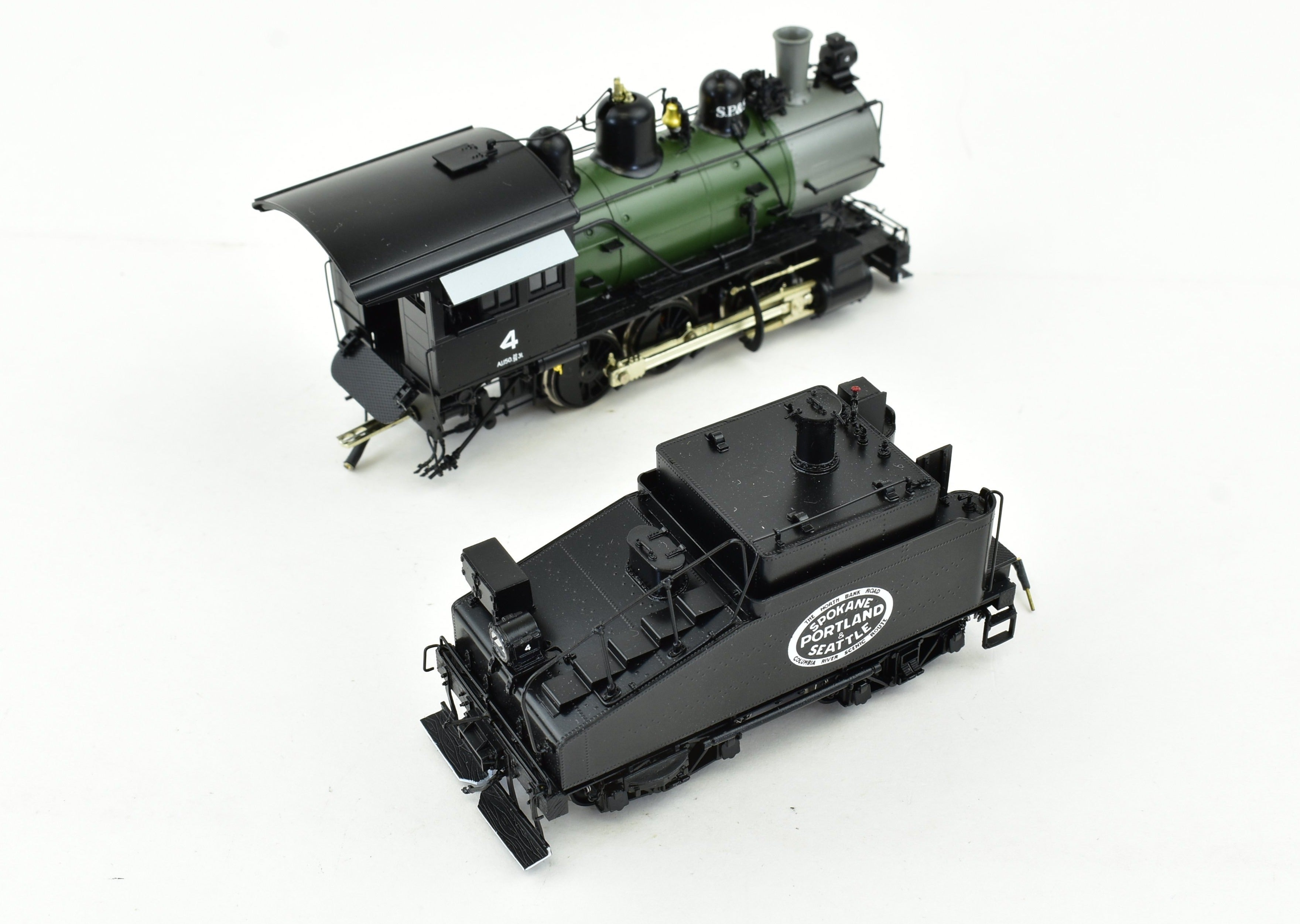 HO Brass Model by W&R Enterprises: Spokane, Portland & Seattle Railway A-1 0-6-0 #4 FP