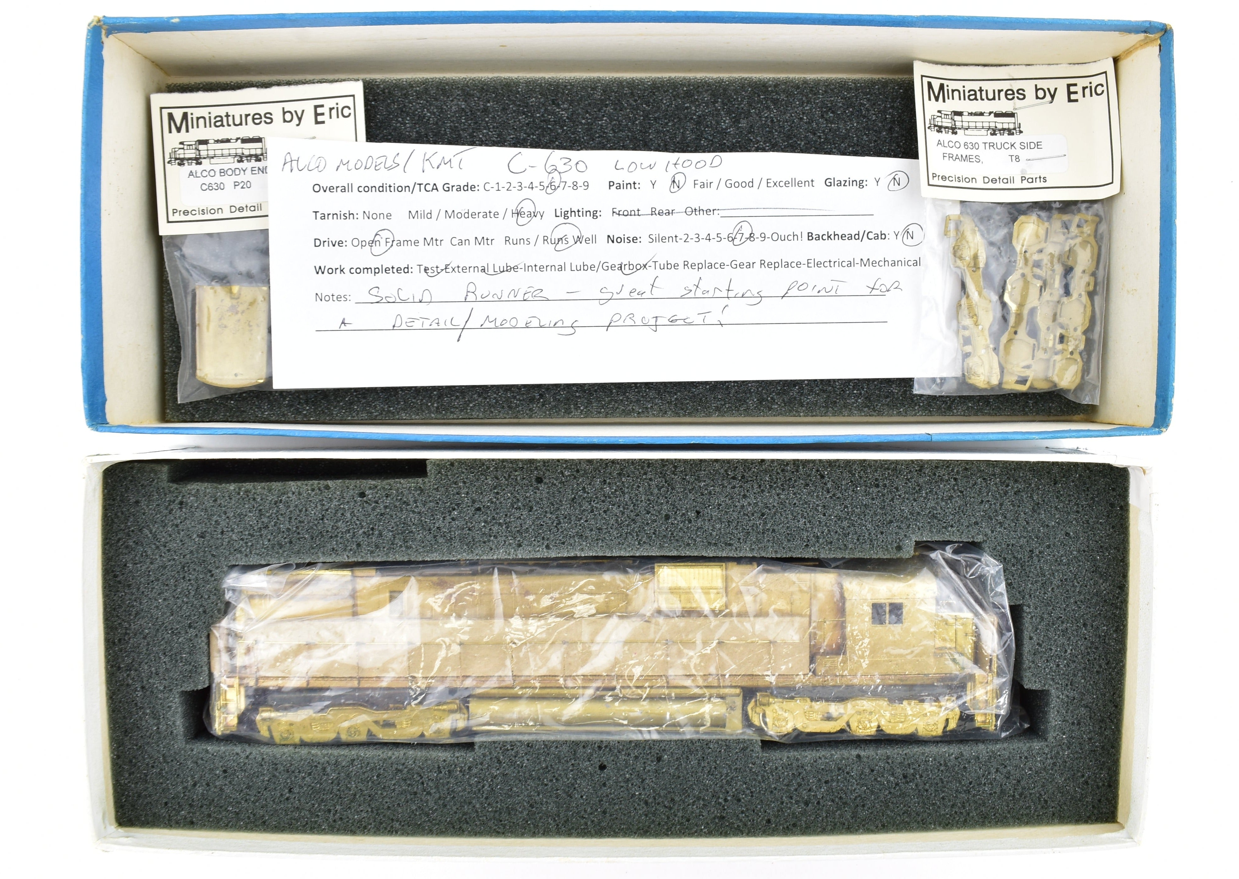 HO Scale Brass ALCO C630 Century Series Low Hood Diesel Models for Various Roads