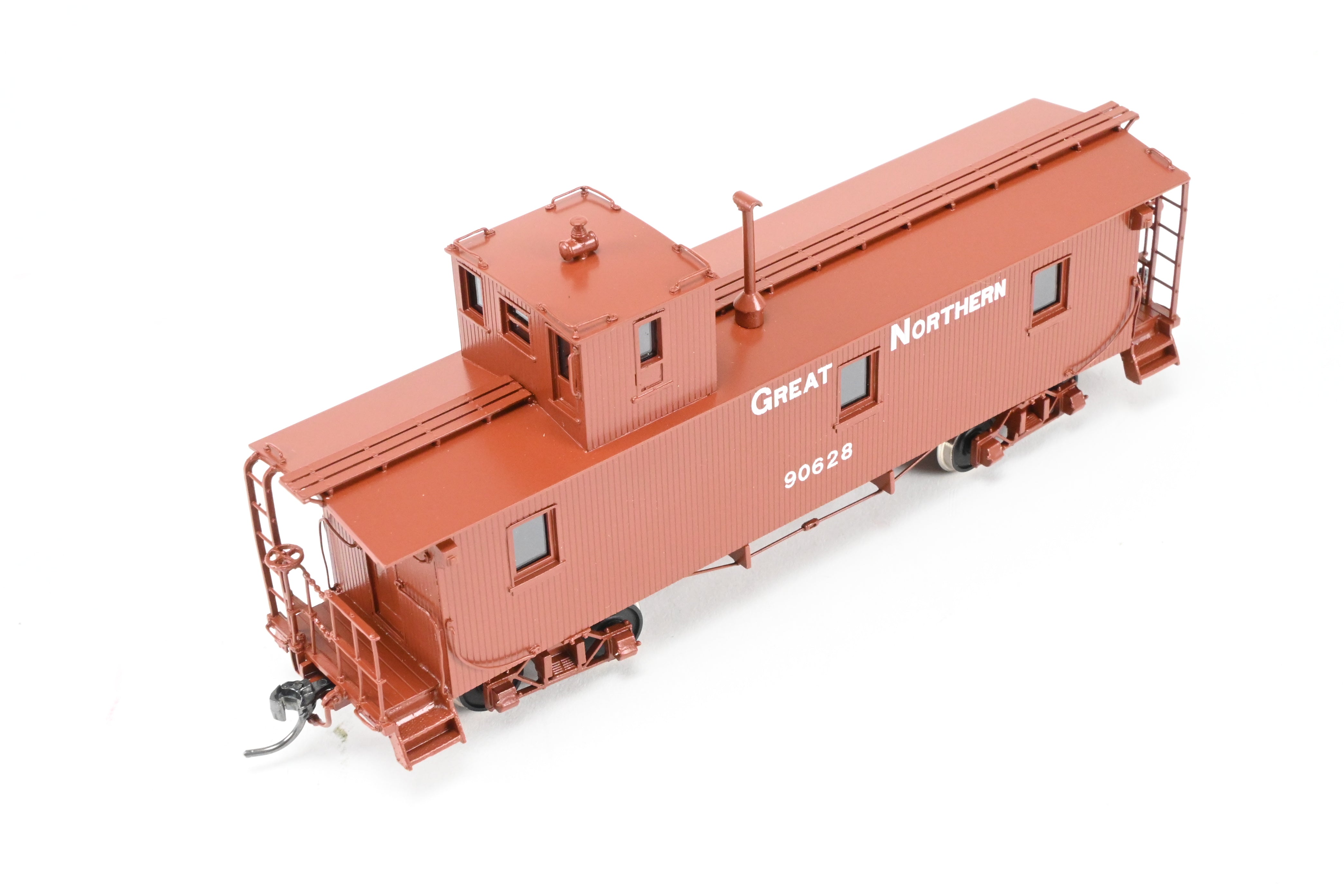 HO Scale Brass Connector North Bank Line Great Northern 33-Foot Truss Rod Caboose Model No. 90628