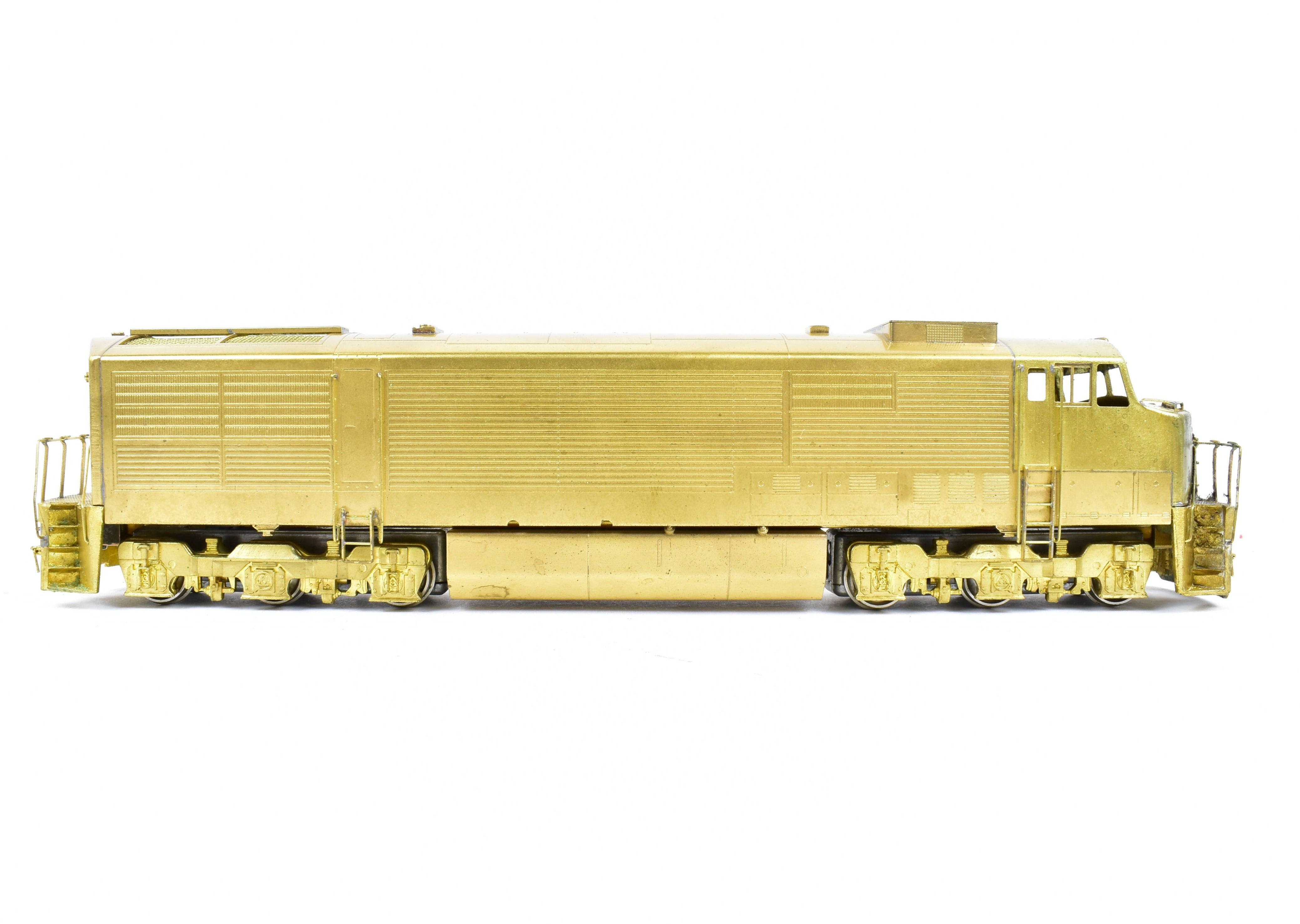 High - Quality HO Scale Brass Hallmark Models ATSF - Santa Fe GE U30CG Cowl - Style Passenger Diesel Locomotive with New NWSL Gears