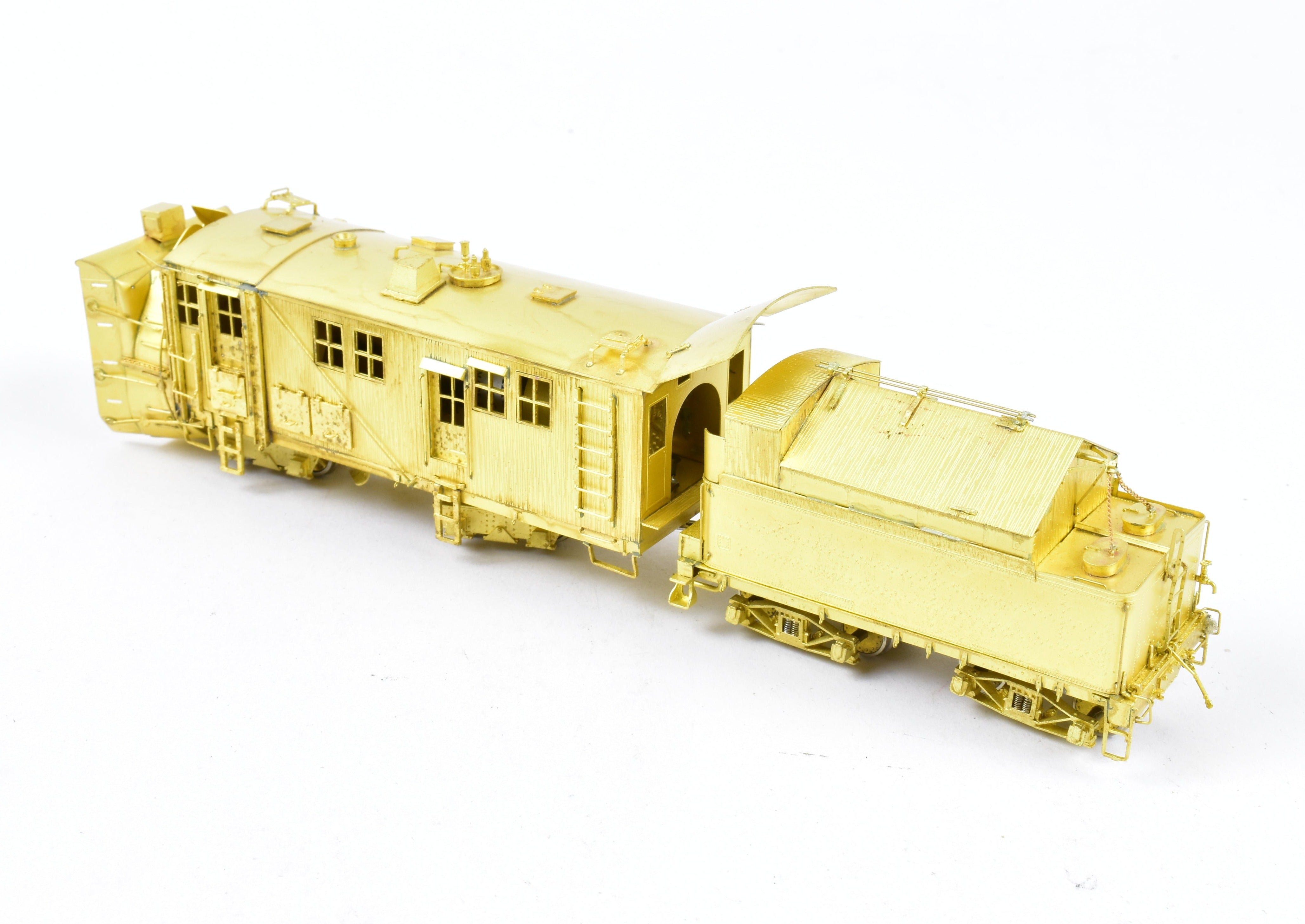 1991 HOn3 Brass D&RGW 'O-Y' Rotary Snowplow by OMI with Tender