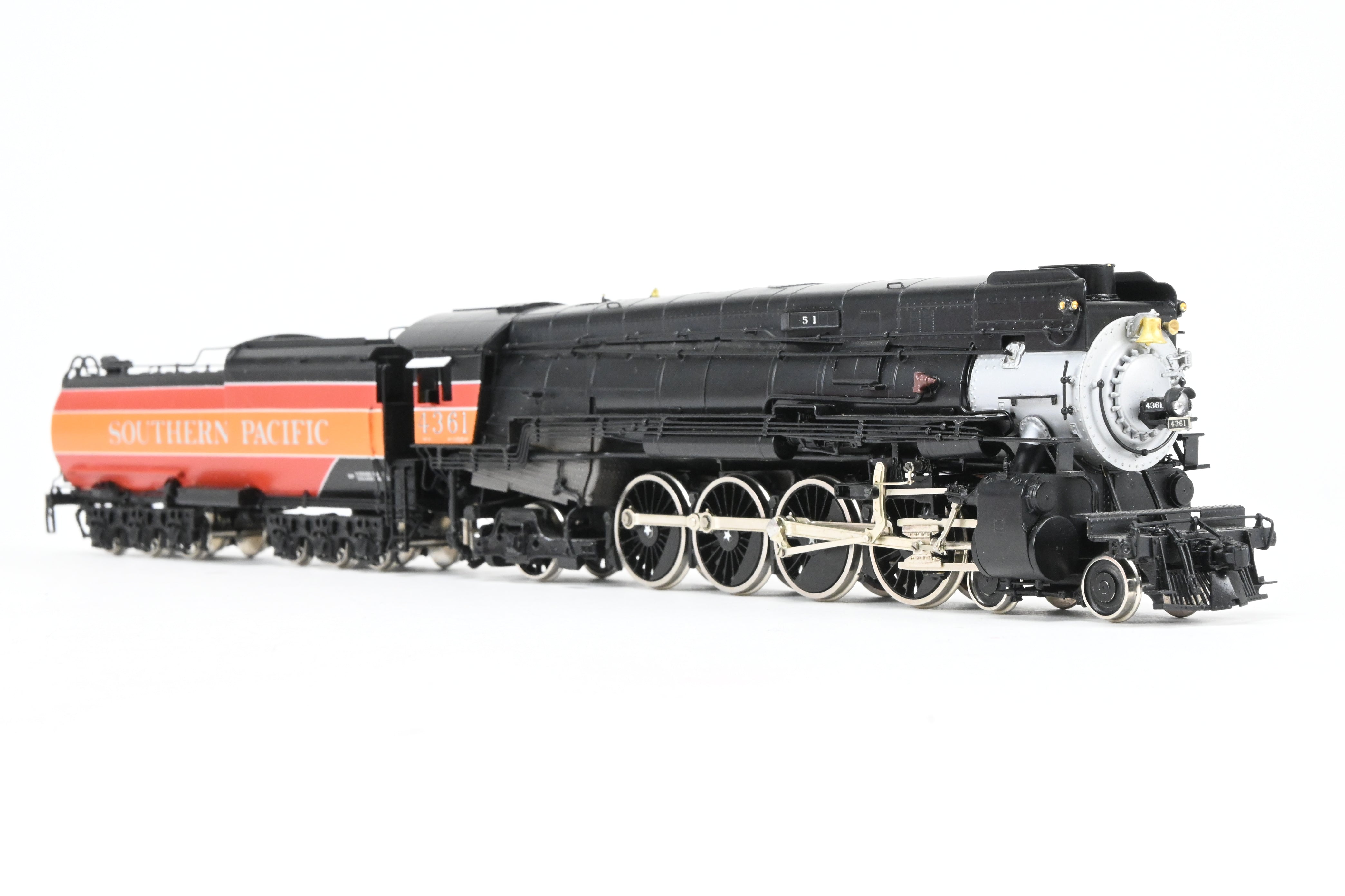 High - Quality HO Scale Brass CON Key Imports Southern Pacific MT - 4 4 - 8 - 2 Semi - Streamlined Mountain Steam Locomotive Model FP in Partial Daylight Scheme, Number #4361