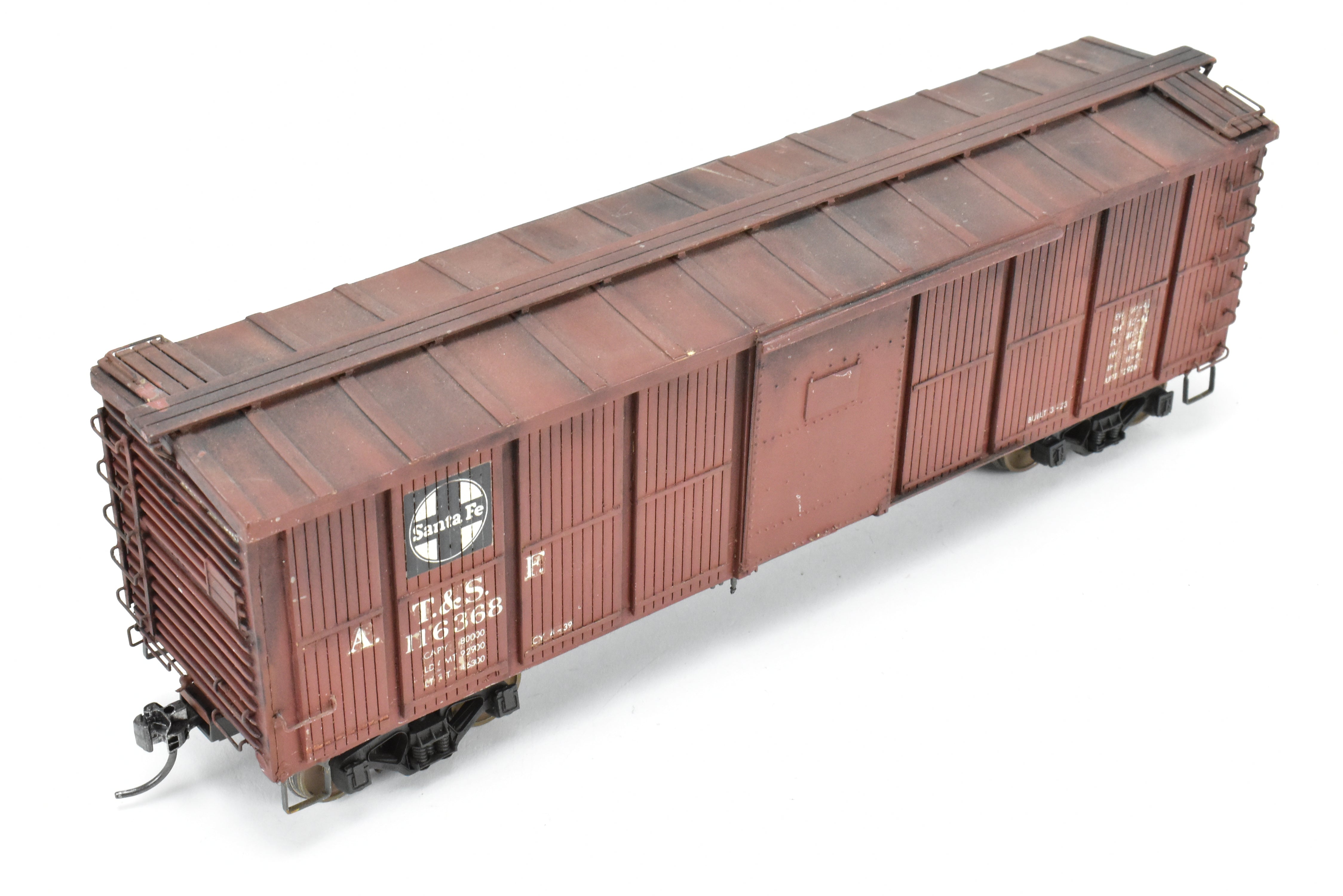 O Scale Chooch Resin ATSF - Santa Fe 40' Wood Boxcar Pro-built #116368